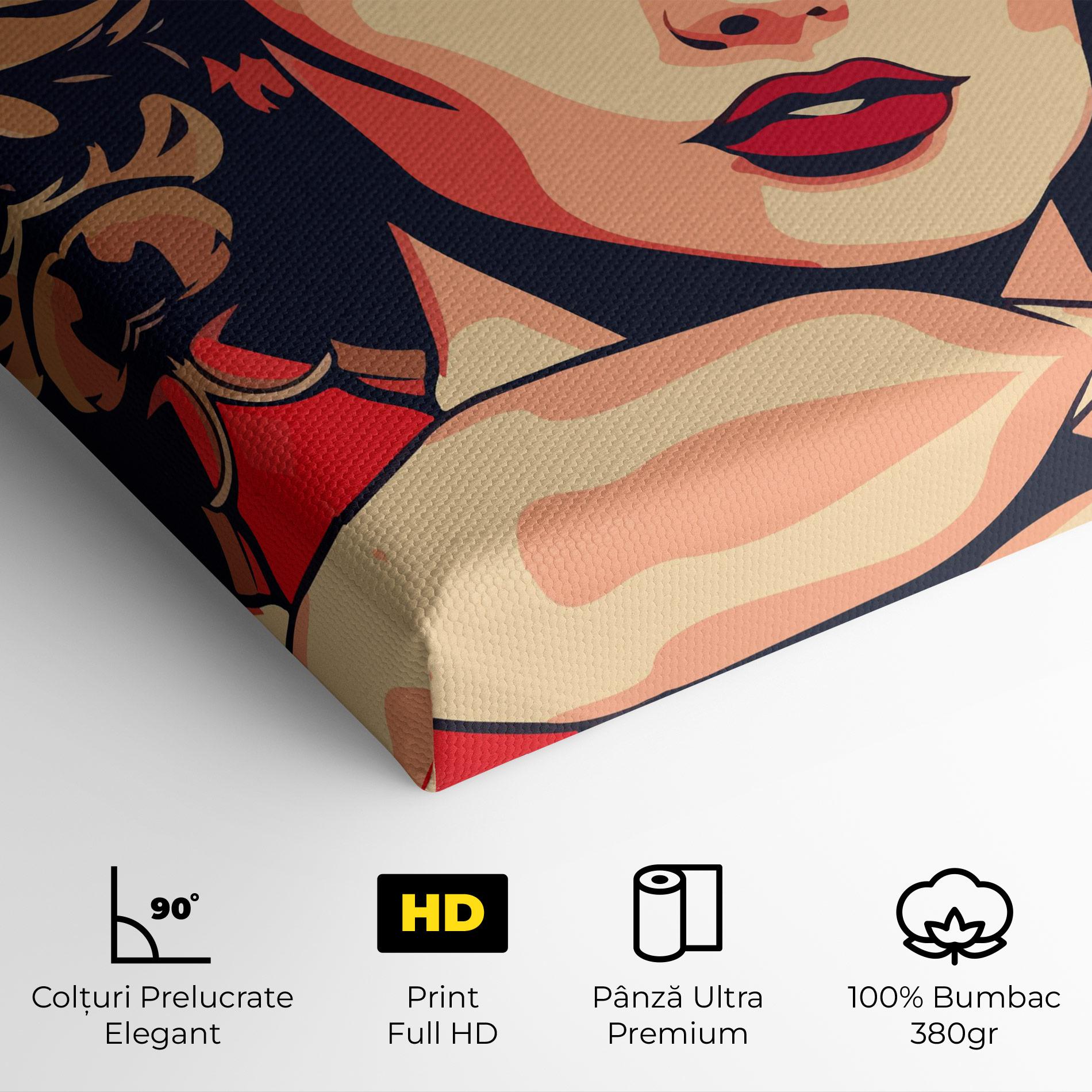 Tablou Canvas Blue Eyes Portrait mockup 4