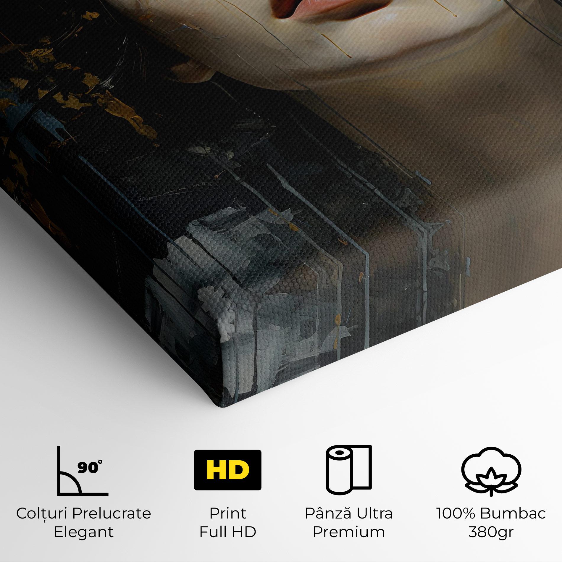 Tablou Canvas Closed Eyes Woman mockup 4