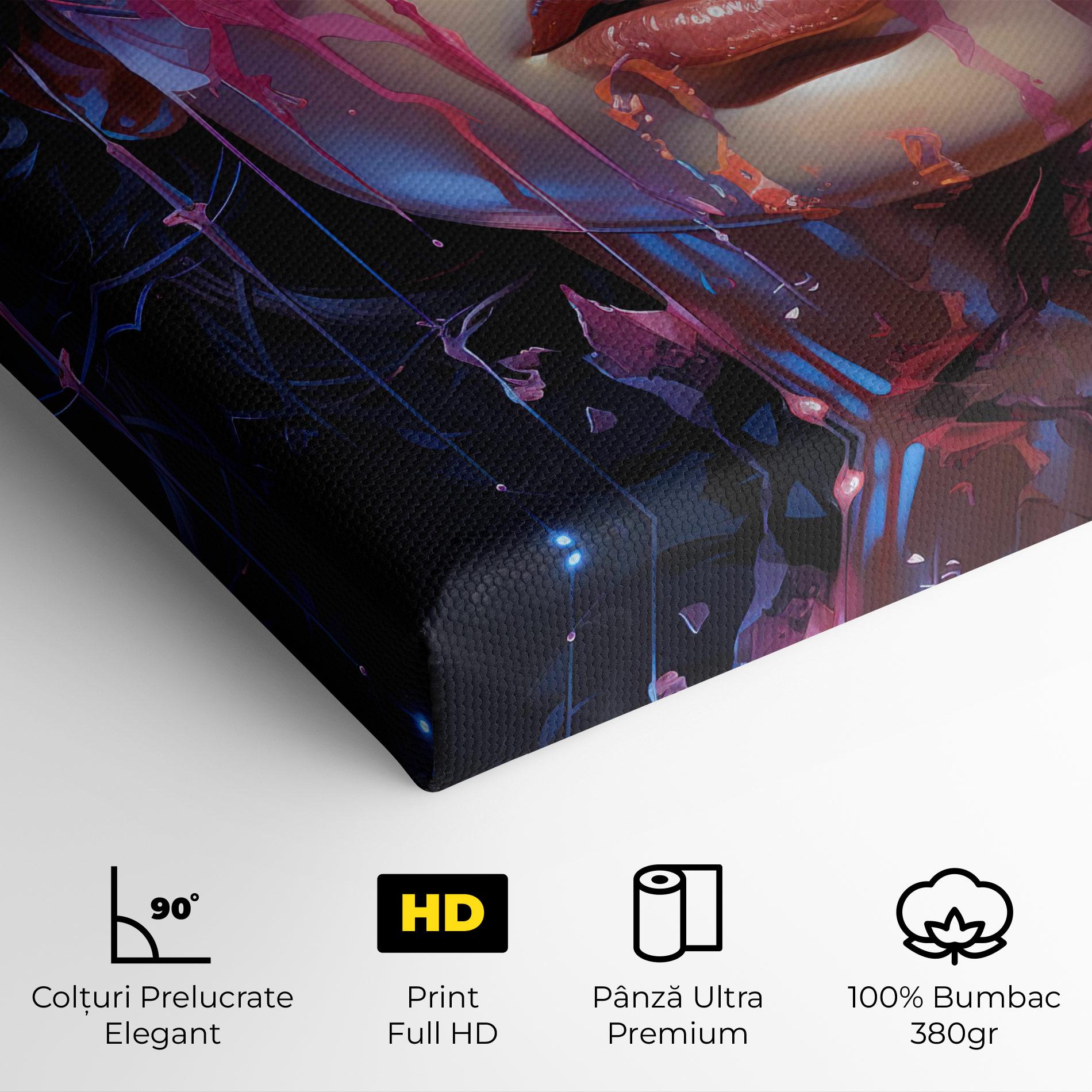 Tablou Canvas Cute Purple Girl mockup 4