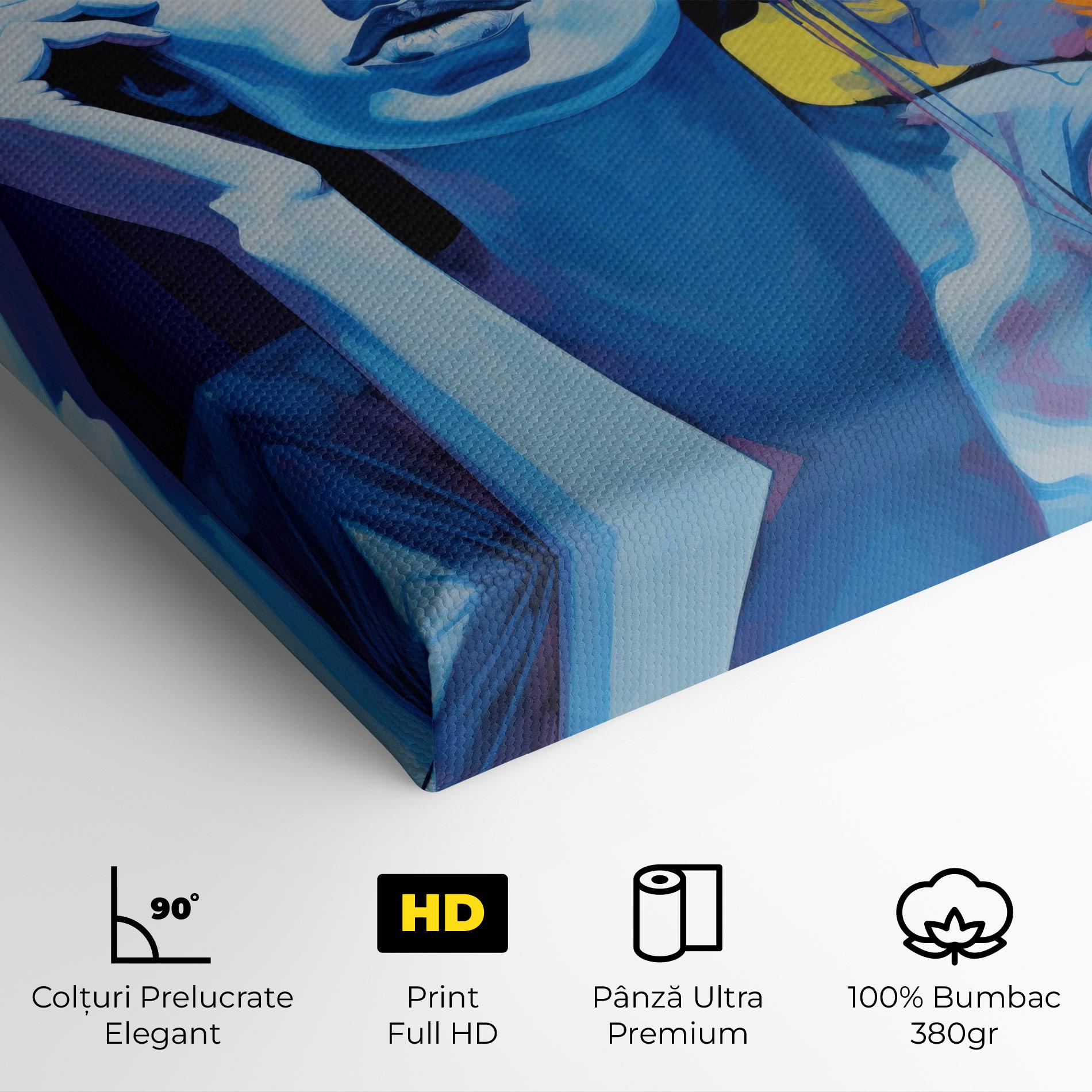 Tablou Canvas Photographic Blue Image mockup 4