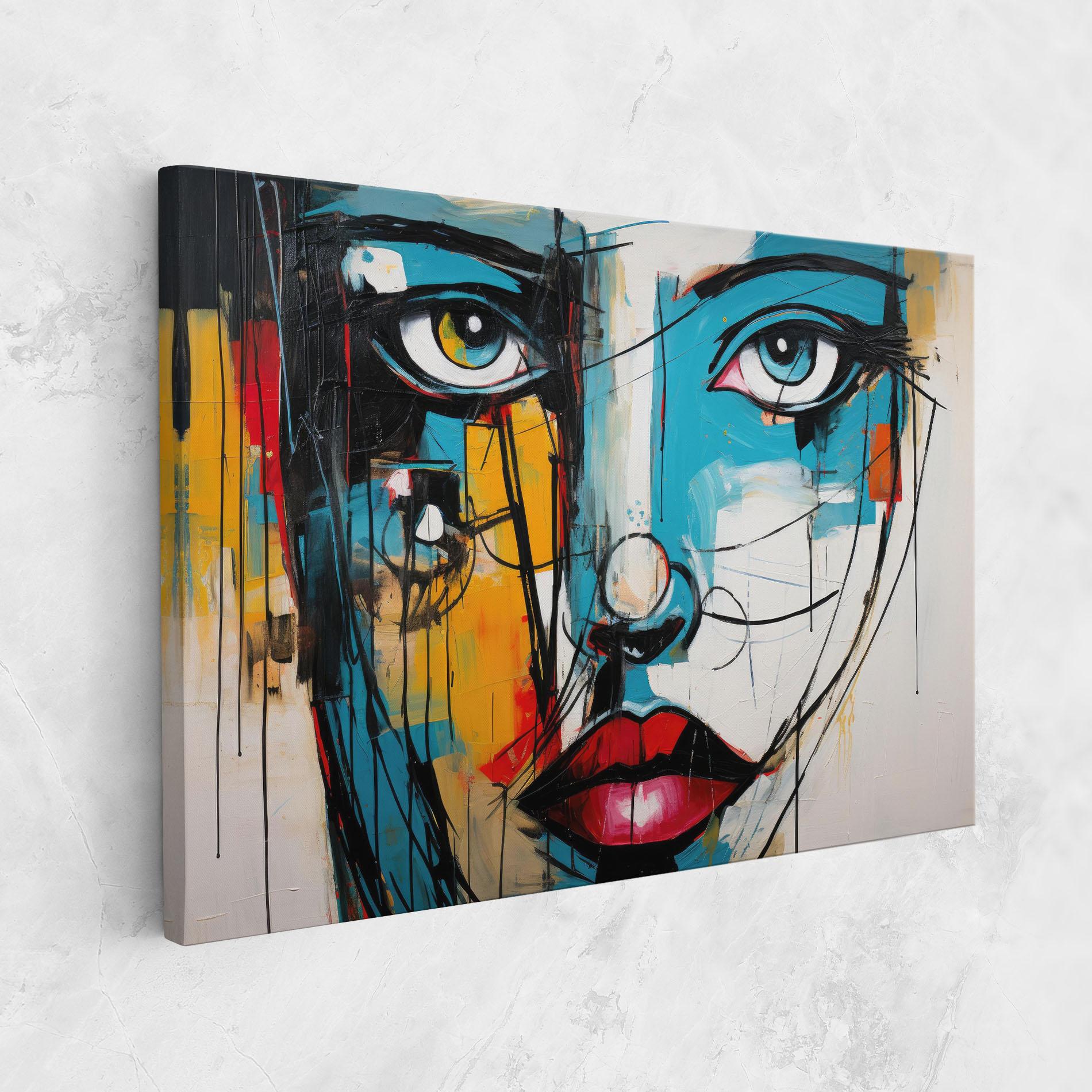 Tablou Canvas Abstract Drawing Portret mockup 1