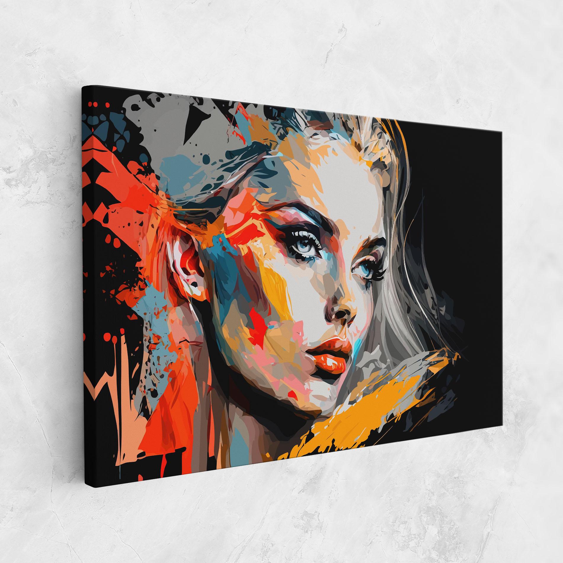 Tablou Canvas Blue Eye Face mockup 1