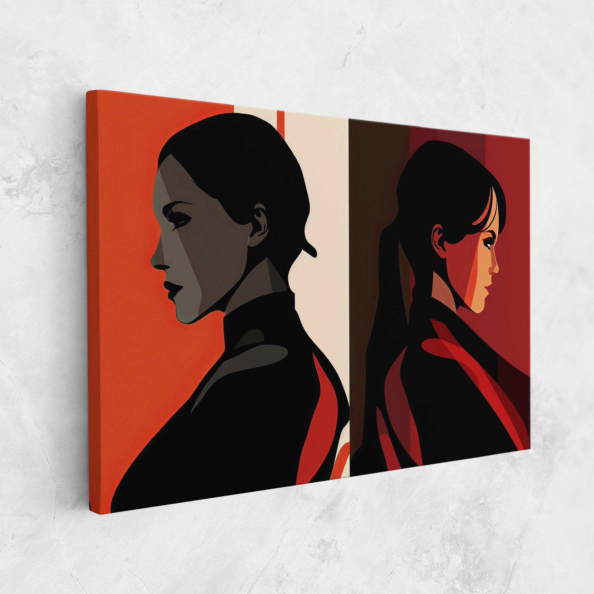 Tablou Canvas Graphical Portrait mockup 1