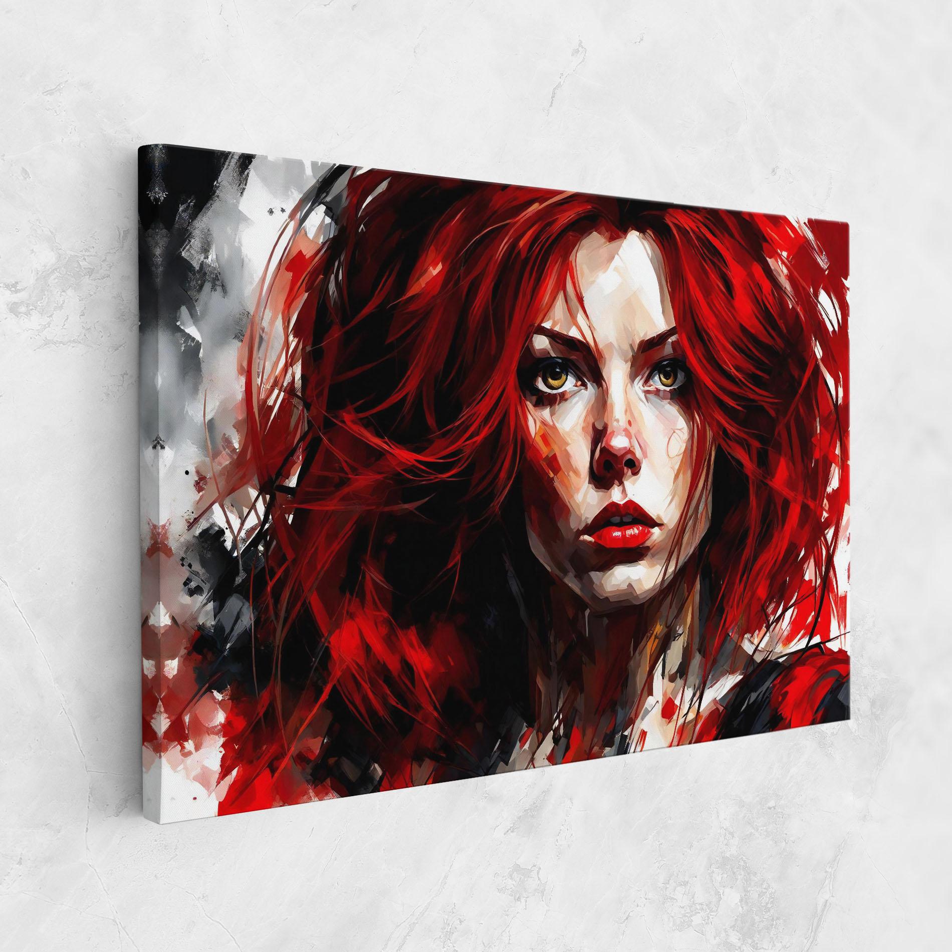 Tablou Canvas Red Hair Smoky Eyes mockup 1
