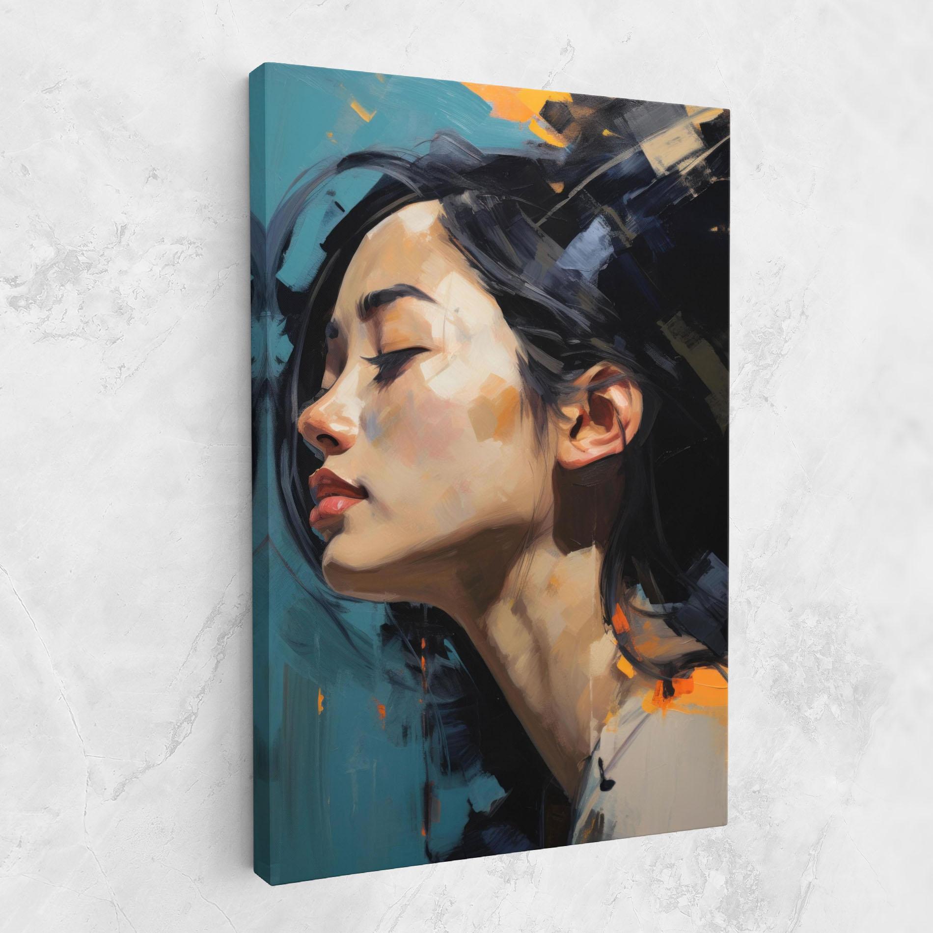 Tablou Canvas Acrylic Asian Portrait mockup 1