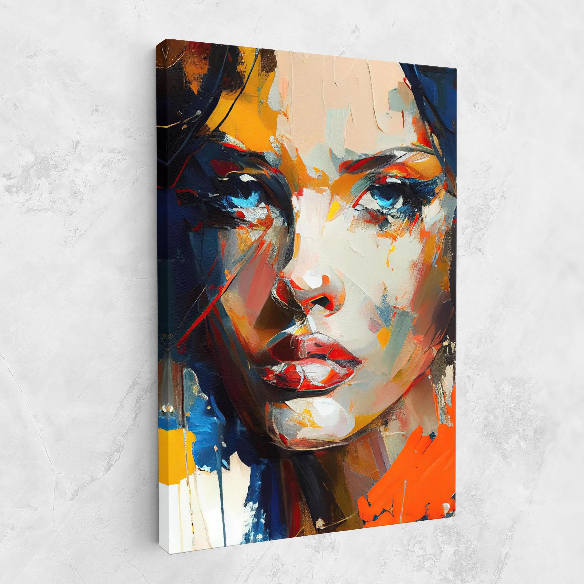 Tablou Canvas Beautiful Brunette Woman mockup 1