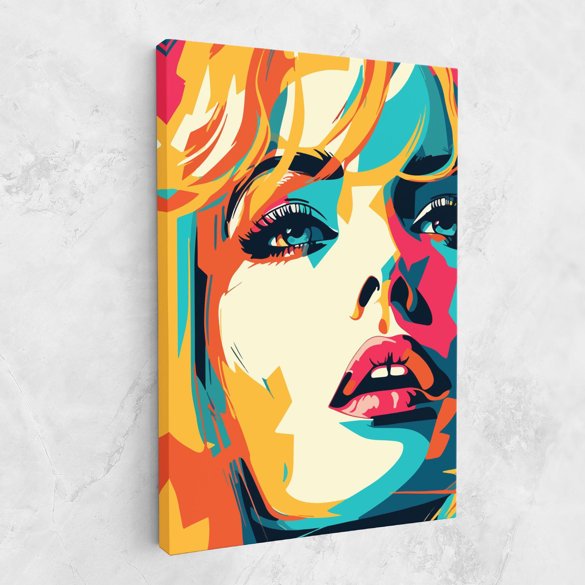 Tablou Canvas Blonde Girl Portrait mockup 1