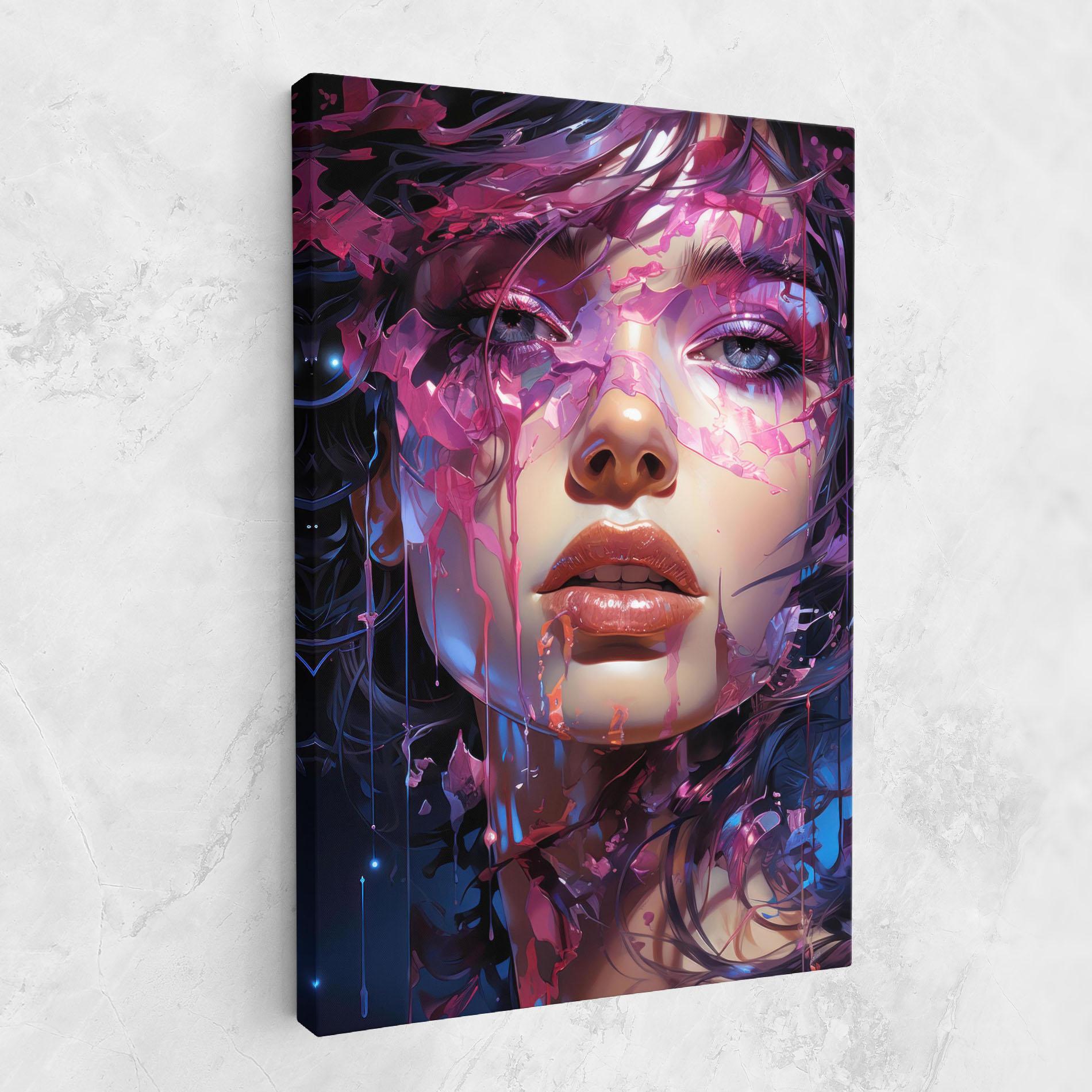 Tablou Canvas Cute Purple Girl mockup 1