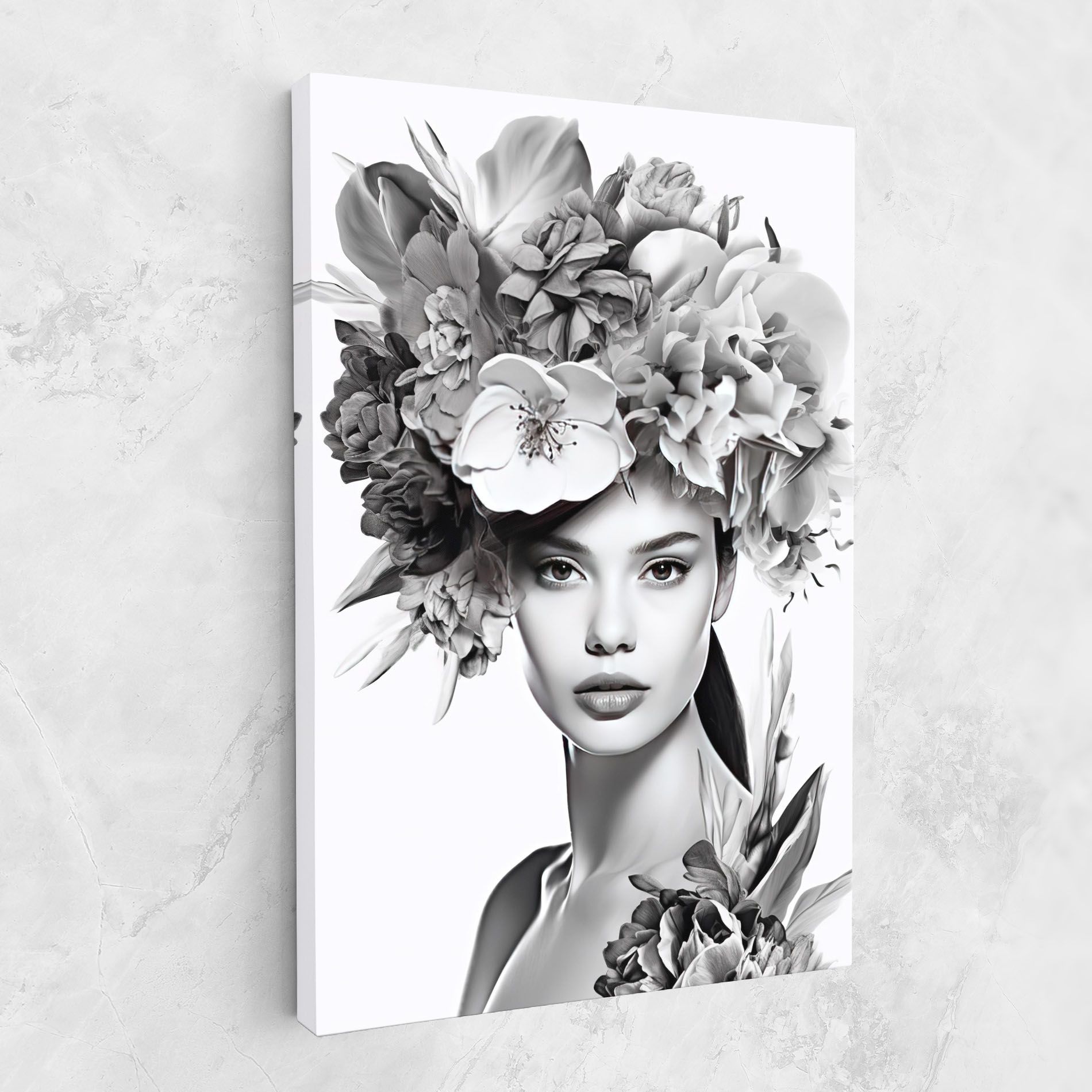 Flower Crown Woman mockup 1