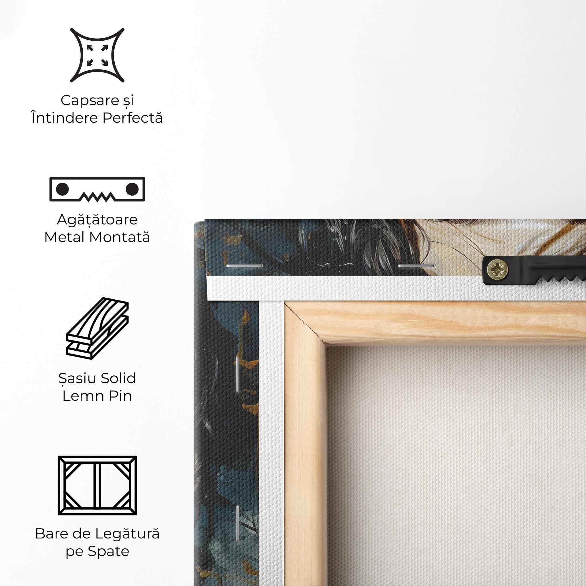 Tablou Canvas Closed Eyes Woman mockup 5