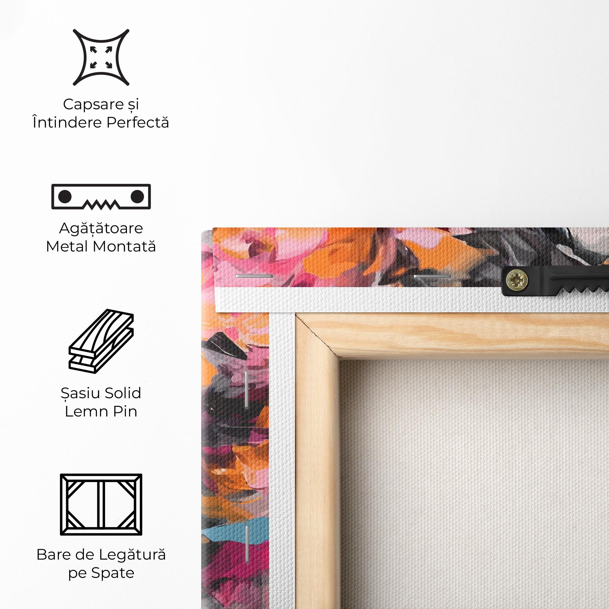 Tablou Canvas Colorful Flower Portrait mockup 5