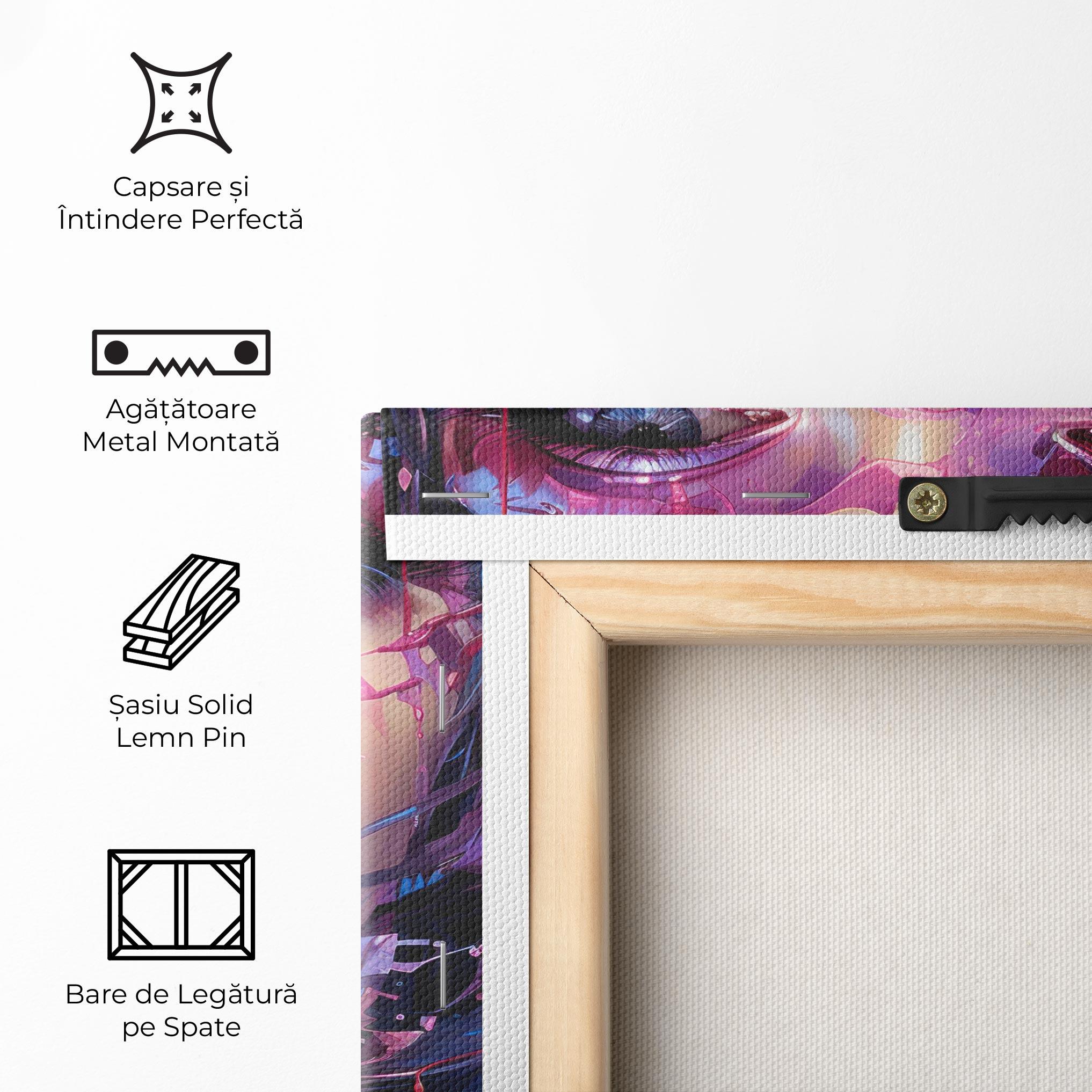 Tablou Canvas Cute Purple Girl mockup 5