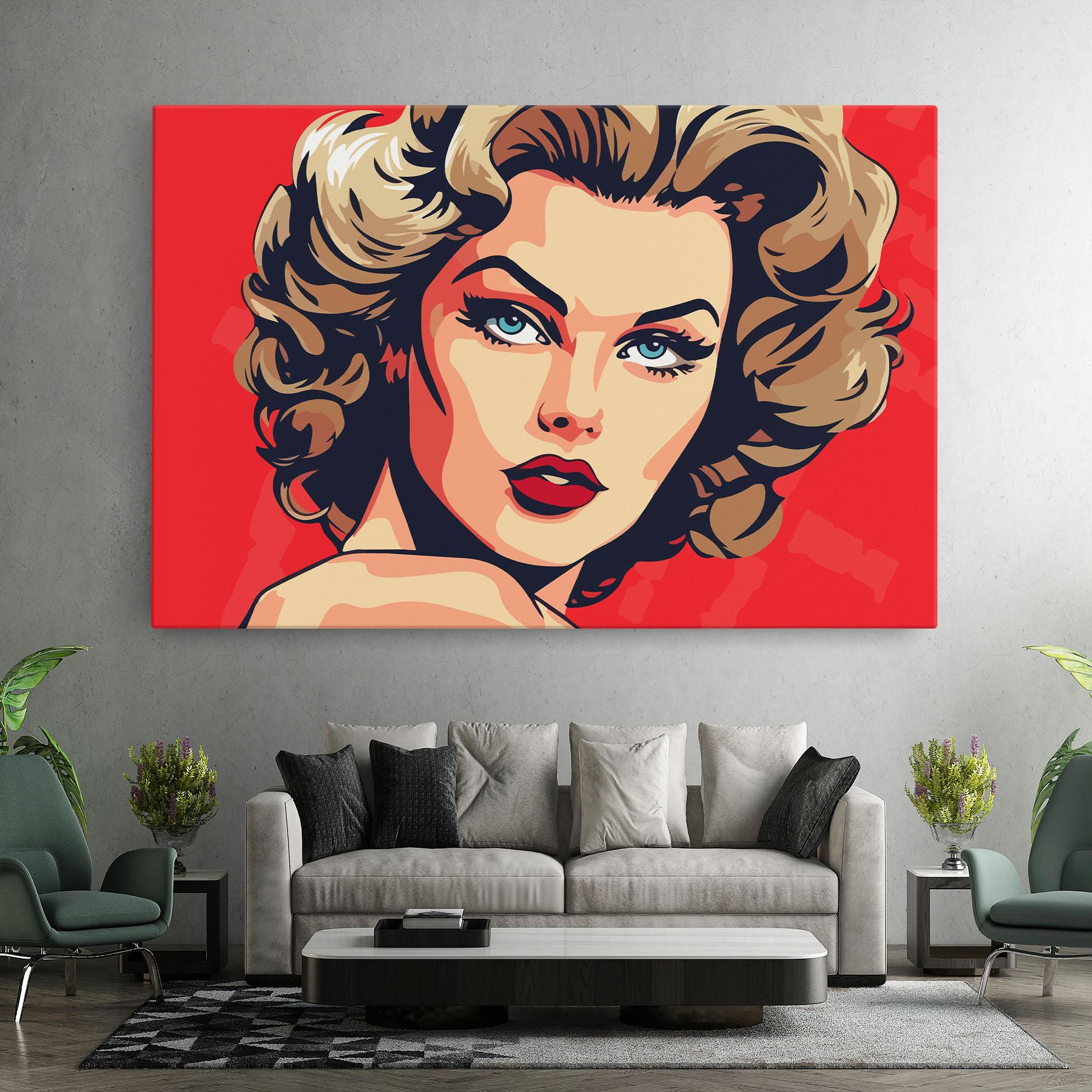 Tablou Canvas Blue Eyes Portrait mockup 7