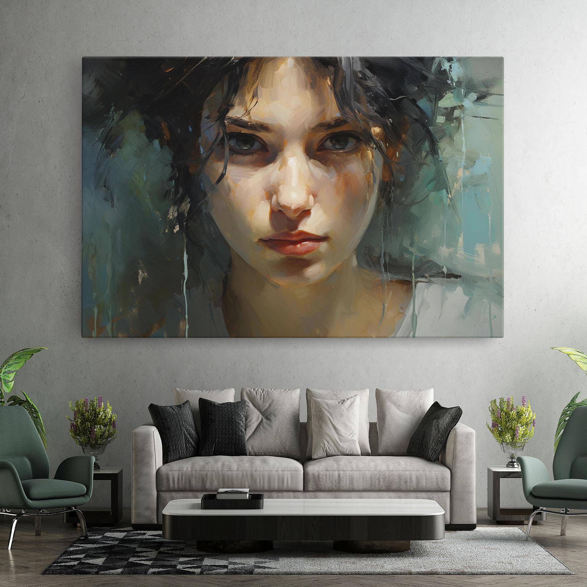 Tablou Canvas Intense Portrait mockup 7