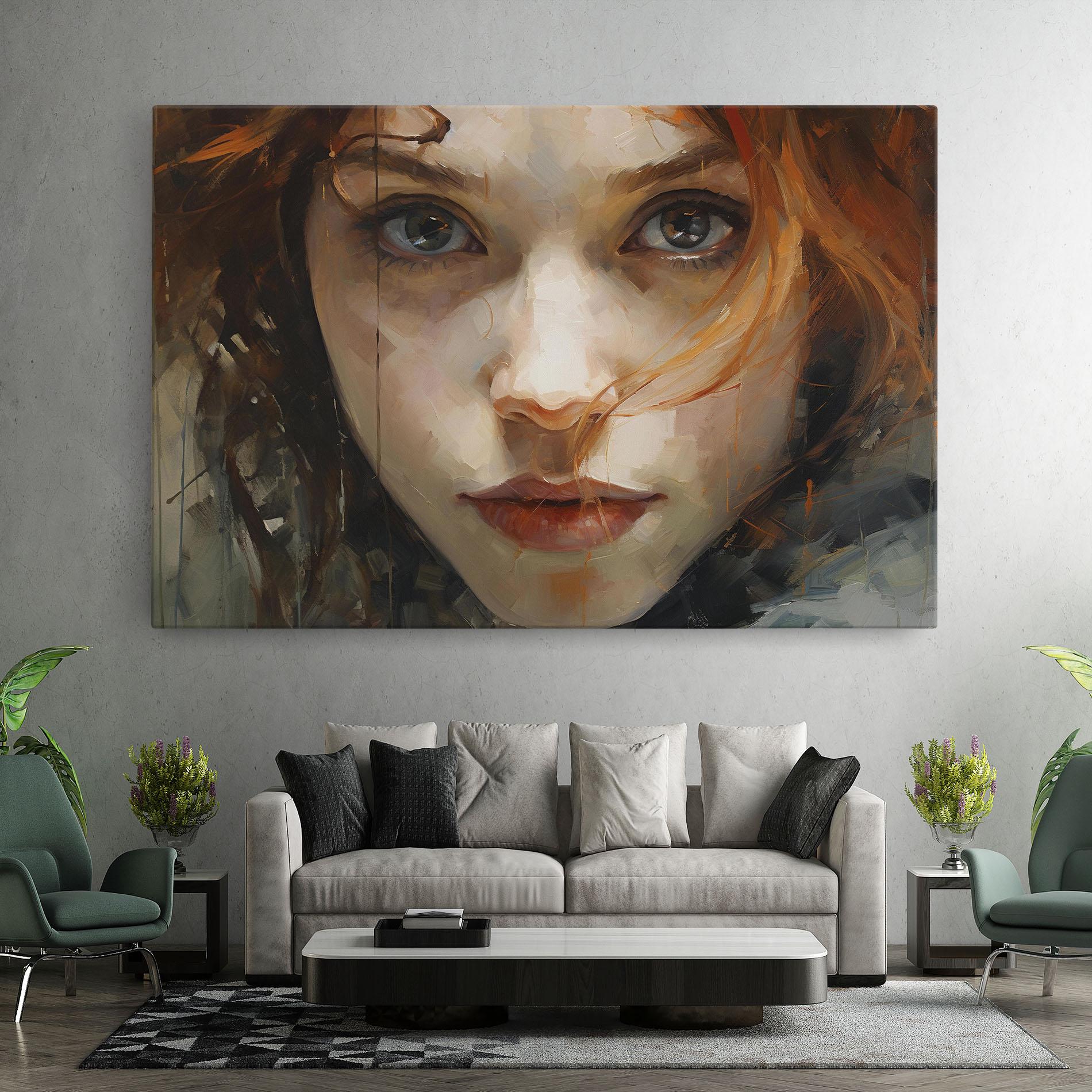 Tablou Canvas Portrait Oil Painting mockup 7