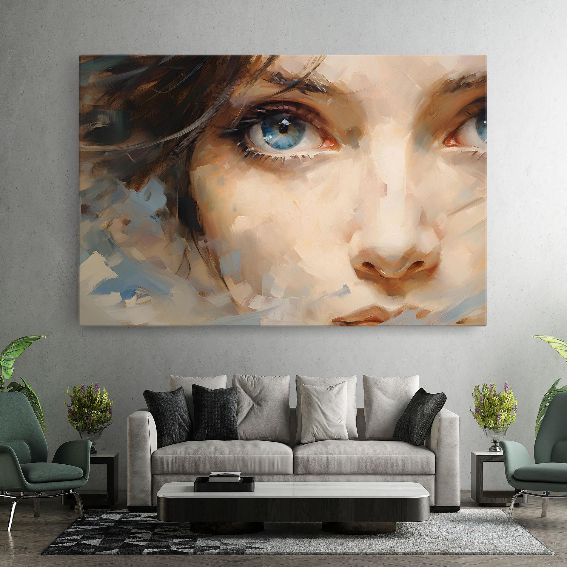 Tablou Canvas Pupil Blue Iris mockup 7