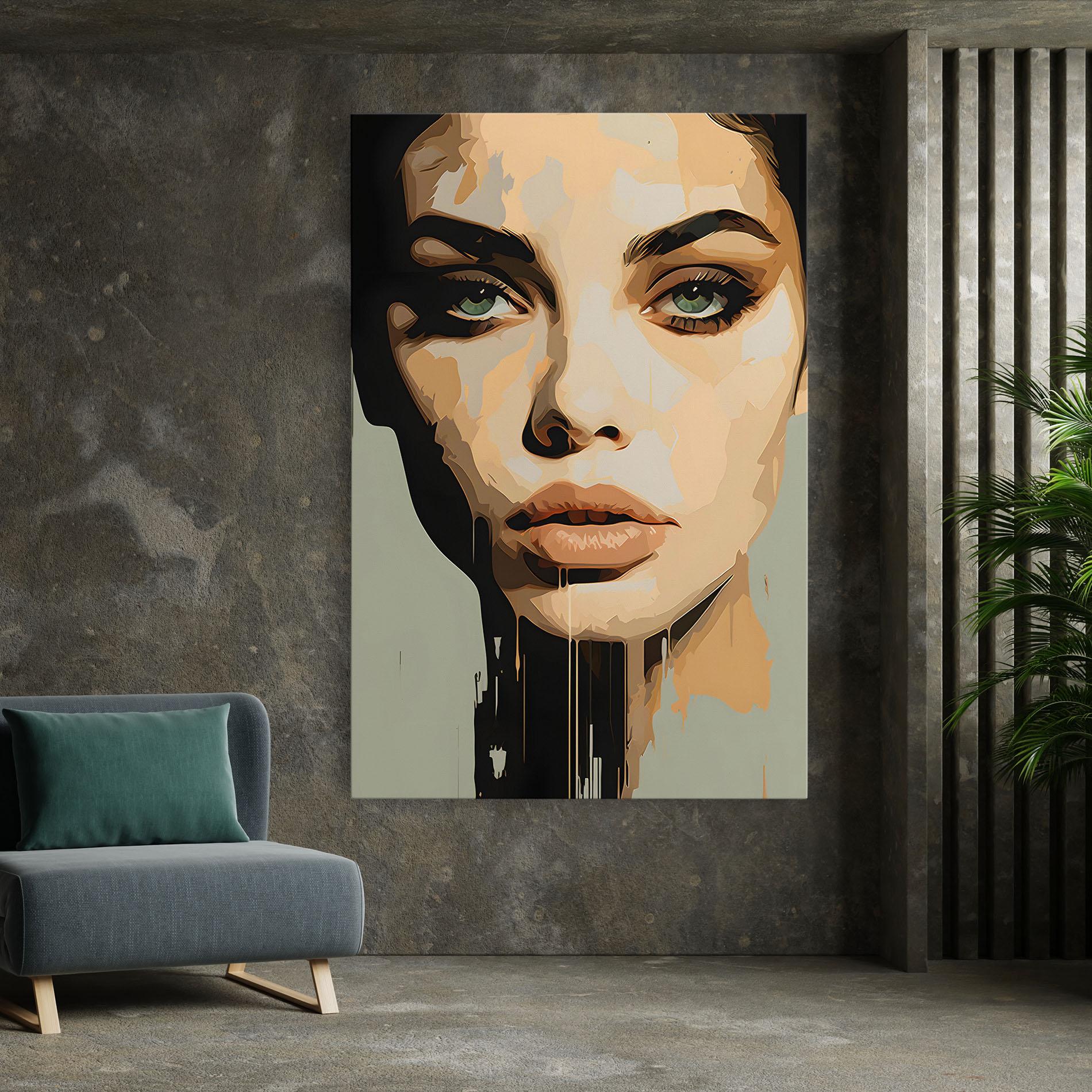 Tablou Canvas Apologetic Face mockup 7