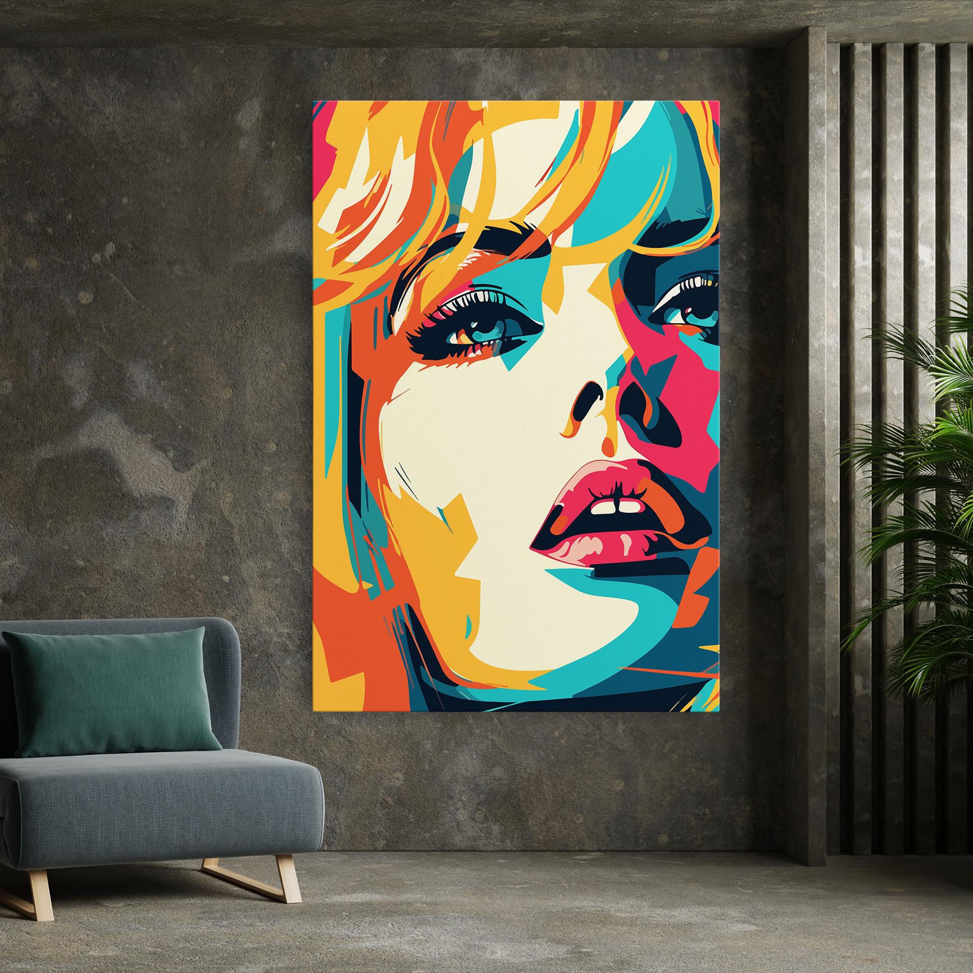 Tablou Canvas Blonde Girl Portrait mockup 7