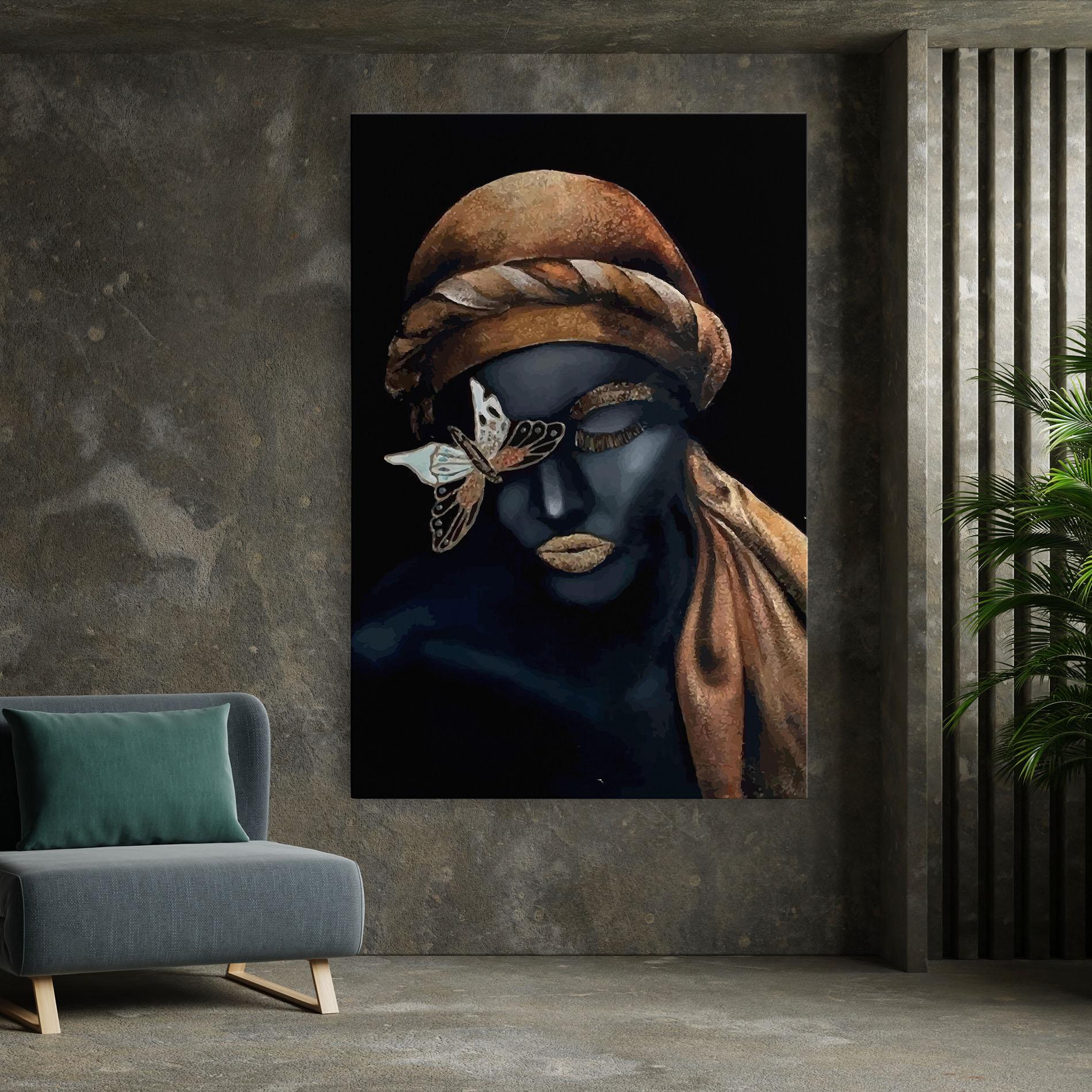 Tablou Canvas Butterfly Lady mockup 7