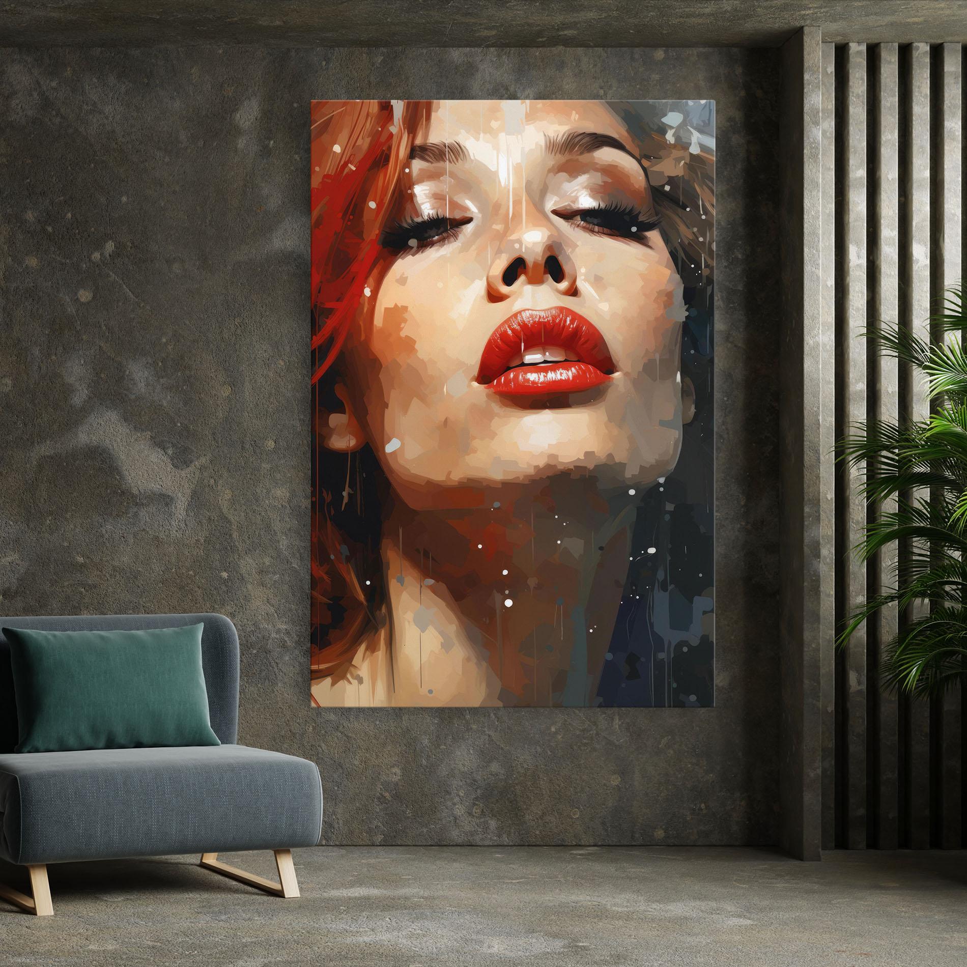 Tablou Canvas Close Up Look Portrait mockup 7