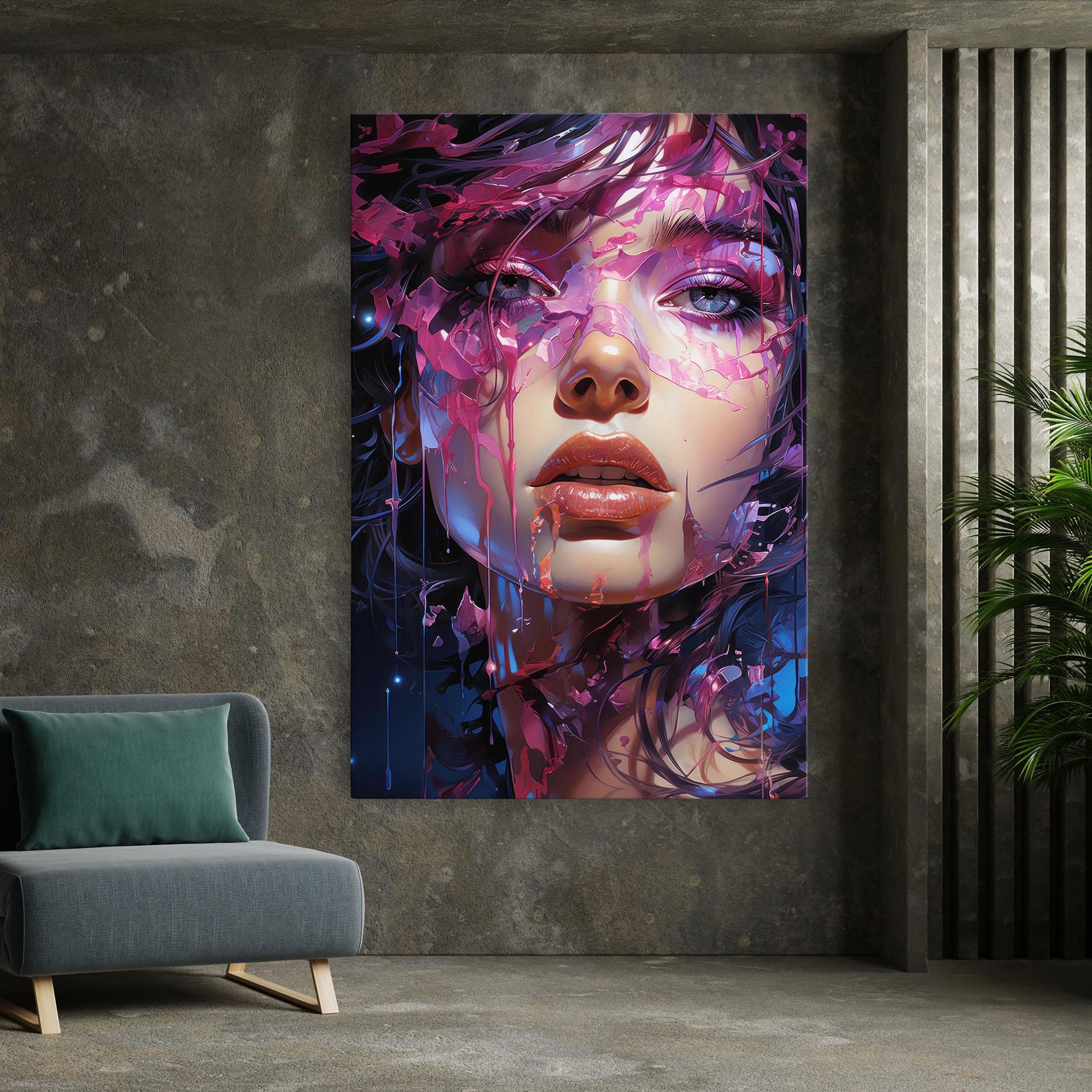 Tablou Canvas Cute Purple Girl mockup 7