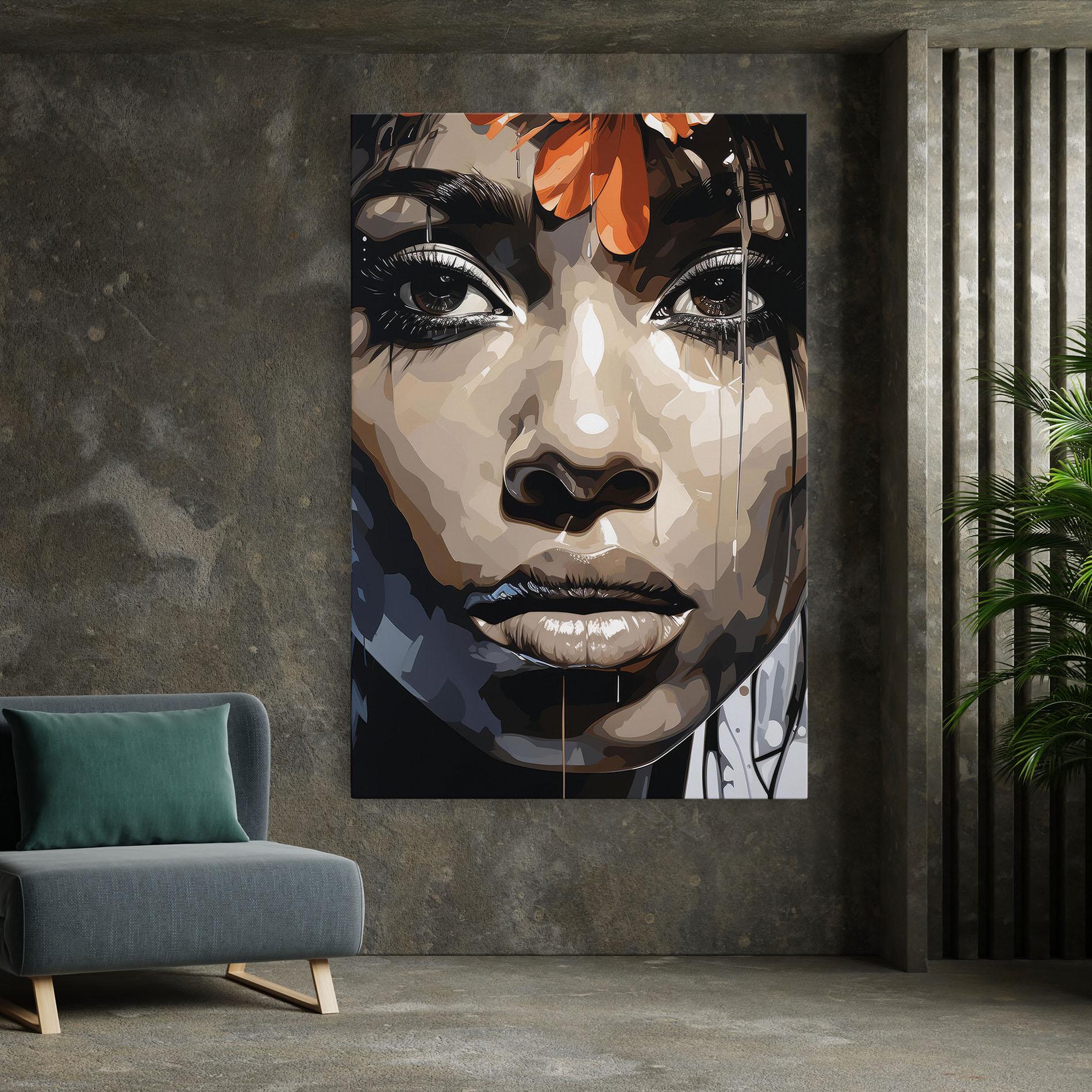 Tablou Canvas Pretty Girl Portrait mockup 7