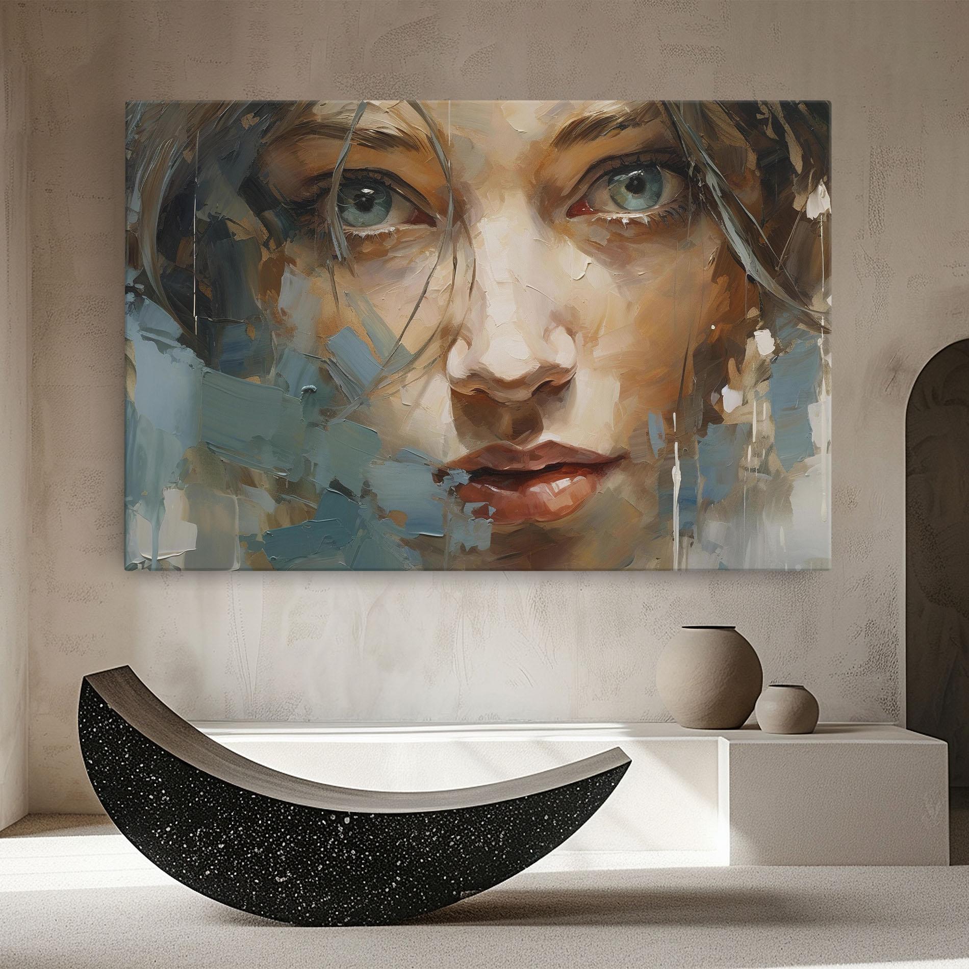 Tablou Canvas Expressive Portrait mockup 8