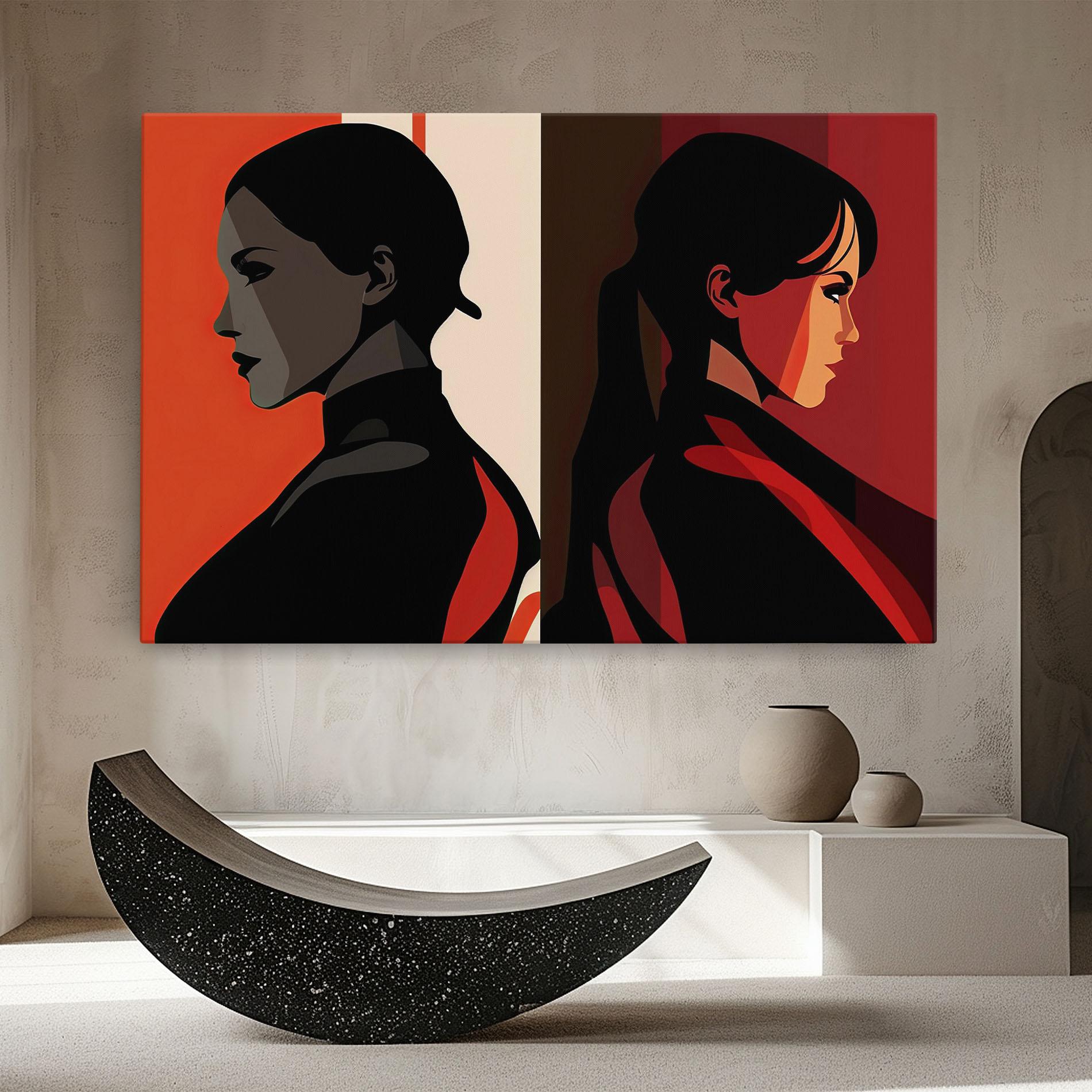 Tablou Canvas Graphical Portrait mockup 8