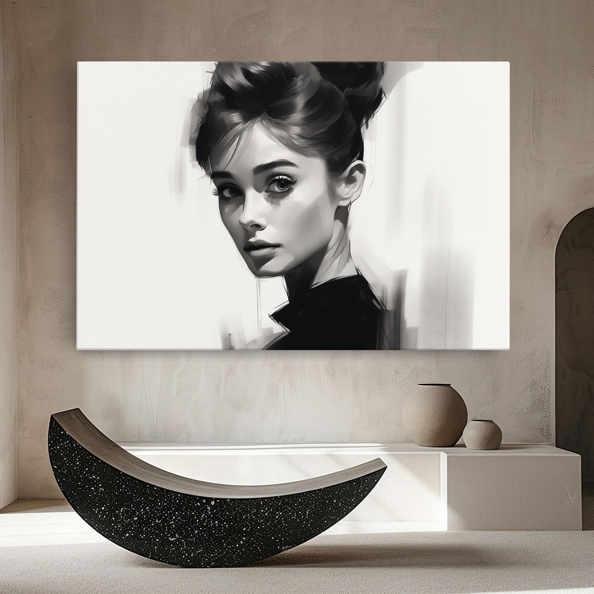 Tablou Canvas Hepburn Portrait mockup 8
