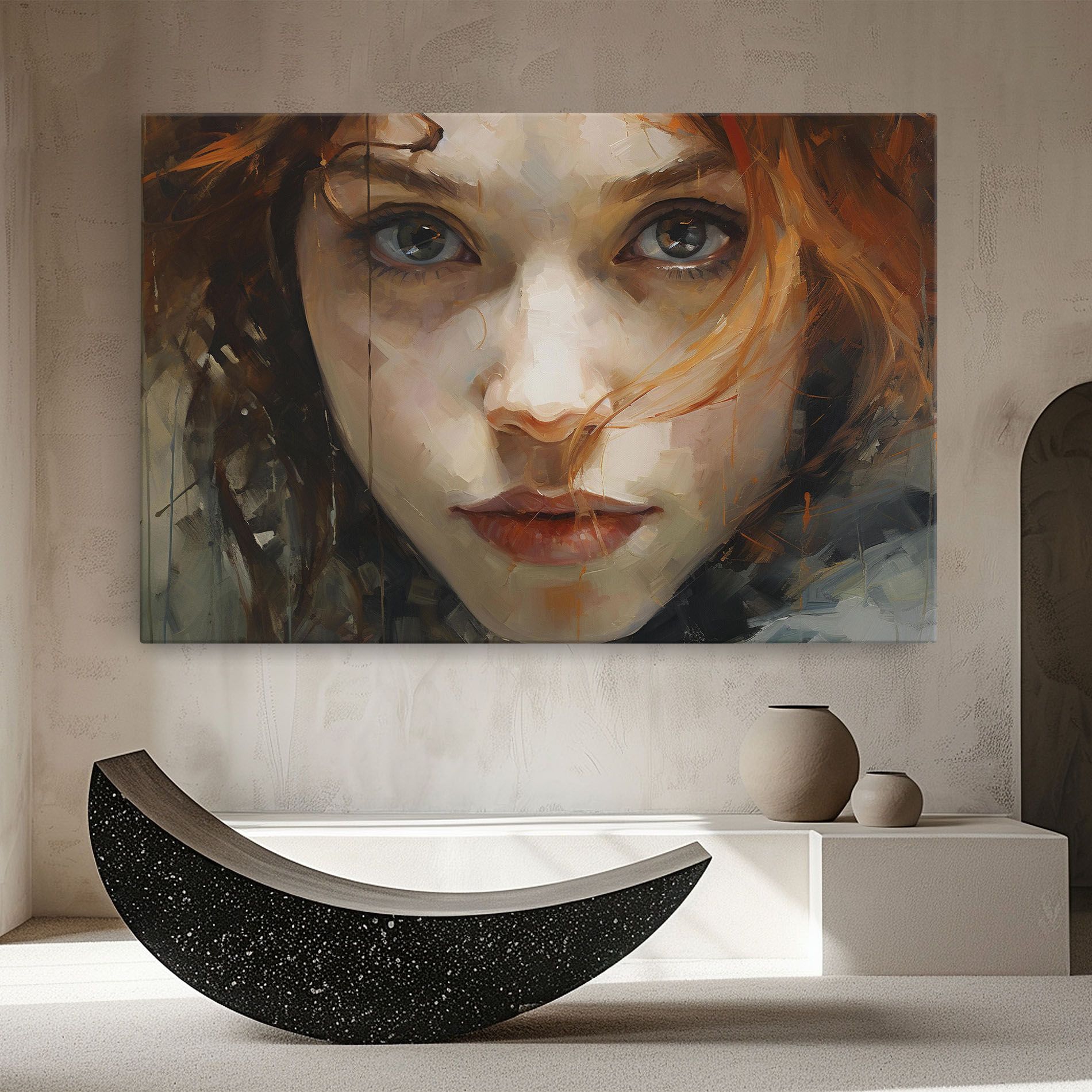 Portrait Oil Painting mockup 8