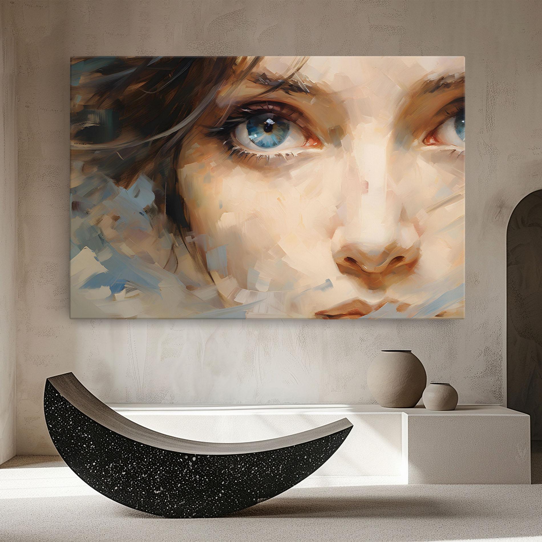 Tablou Canvas Pupil Blue Iris mockup 8