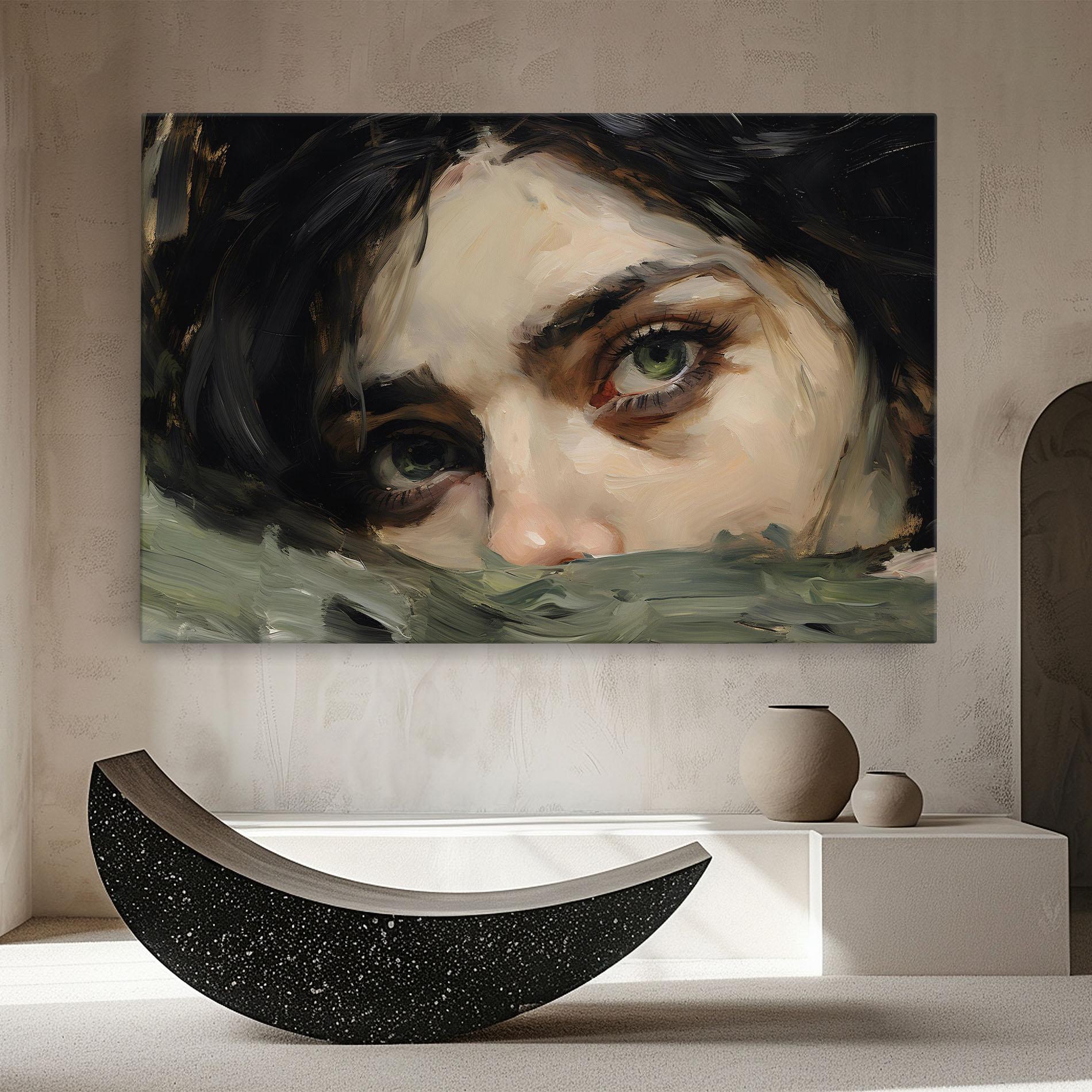 Tablou Canvas Pupil Green Iris mockup 8