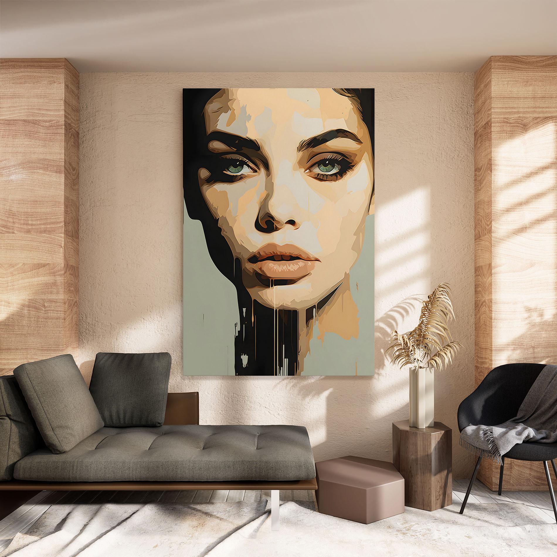 Tablou Canvas Apologetic Face mockup 8