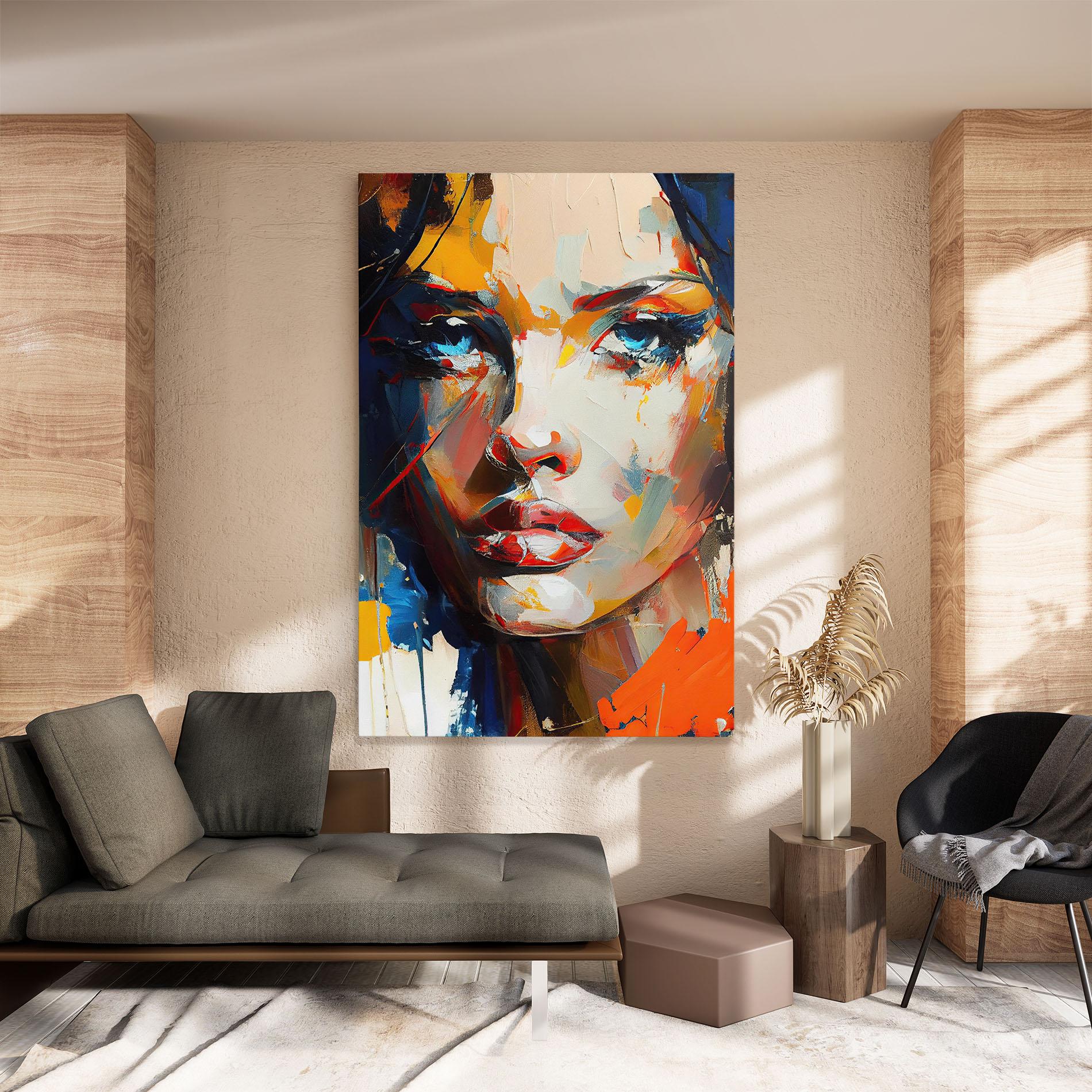 Tablou Canvas Beautiful Brunette Woman mockup 8