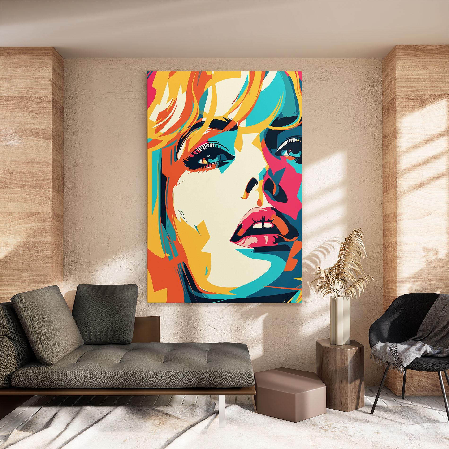 Tablou Canvas Blonde Girl Portrait mockup 8