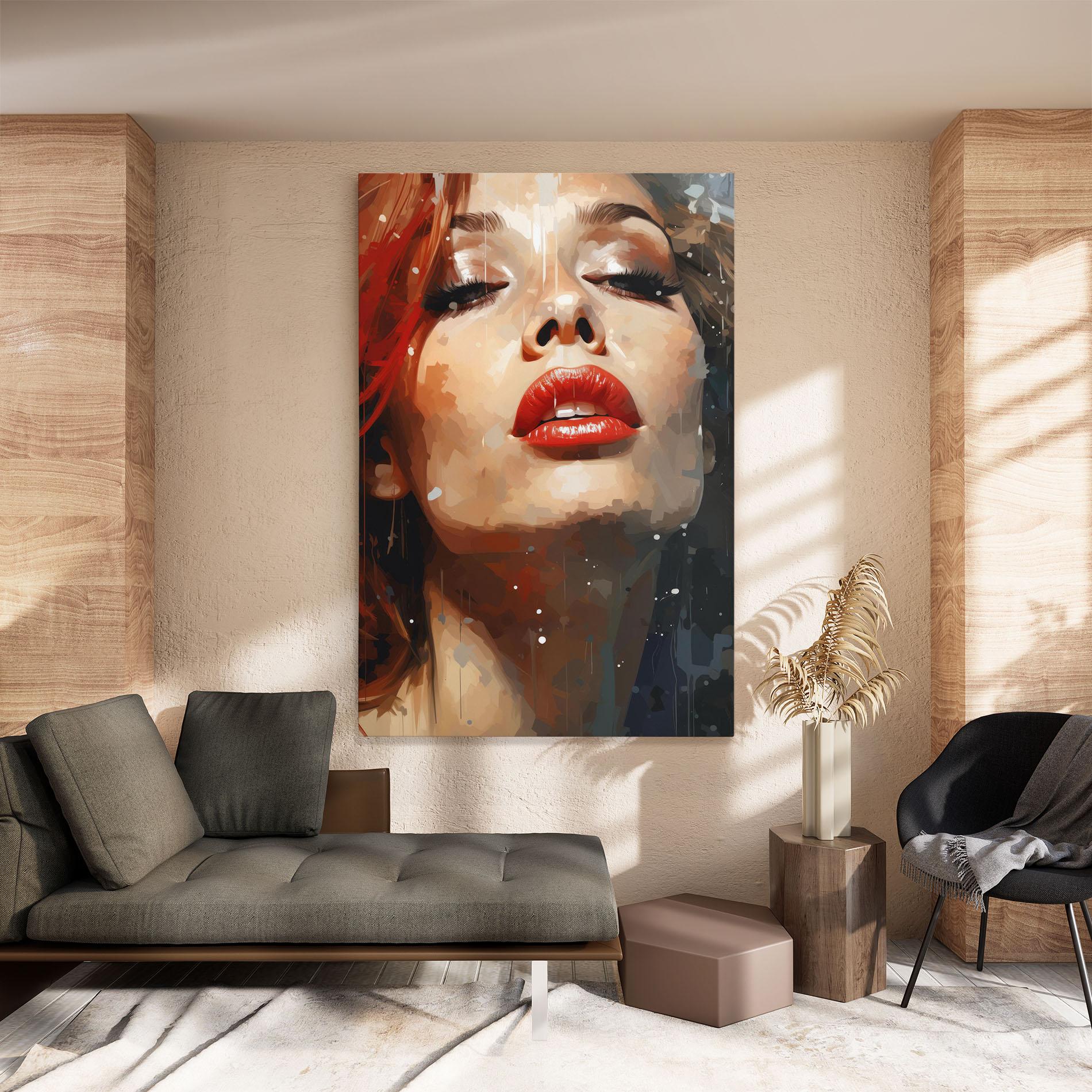 Tablou Canvas Close Up Look Portrait mockup 8