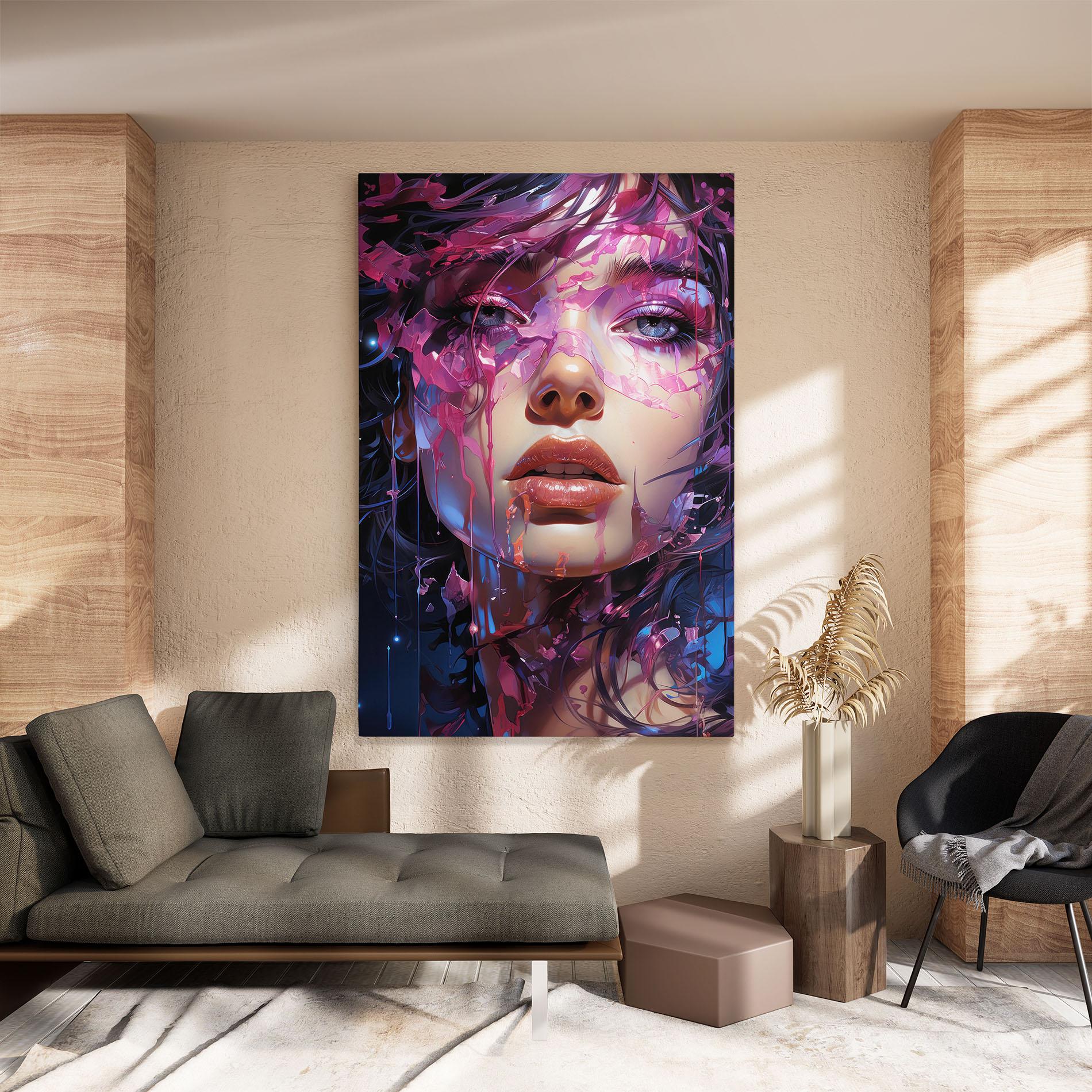 Tablou Canvas Cute Purple Girl mockup 8
