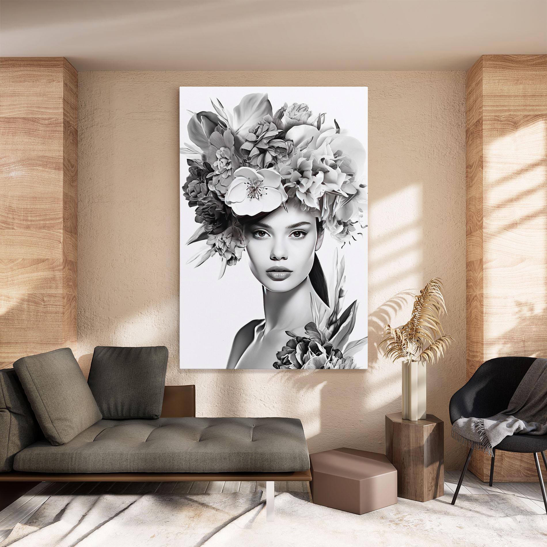 Tablou Canvas Flower Crown Woman mockup 8