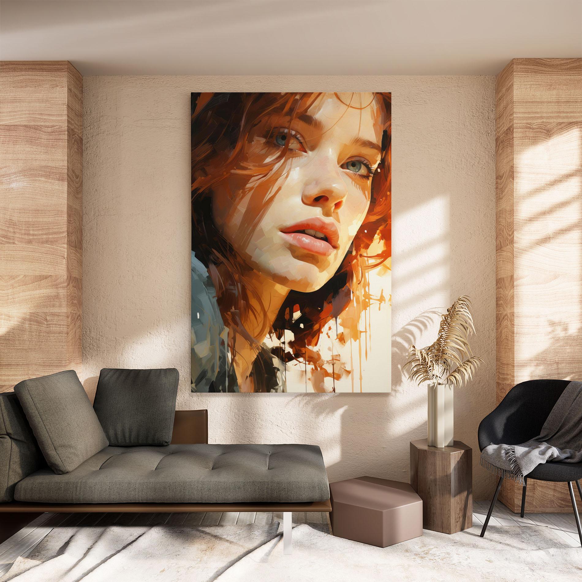 Tablou Canvas Pretty Woman Portrait mockup 8