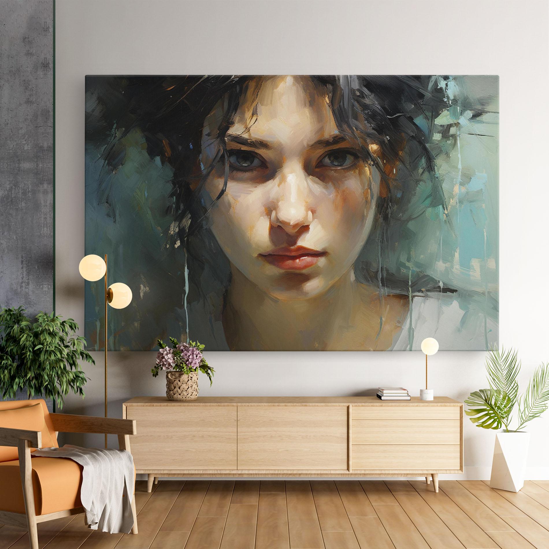 Tablou Canvas Intense Portrait mockup 9
