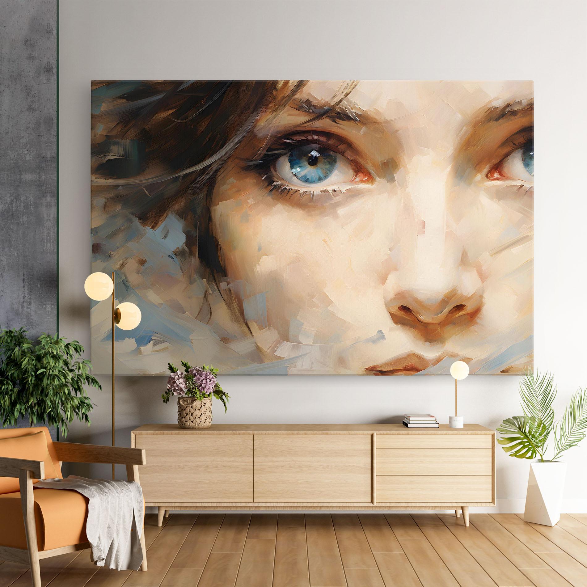 Tablou Canvas Pupil Blue Iris mockup 9
