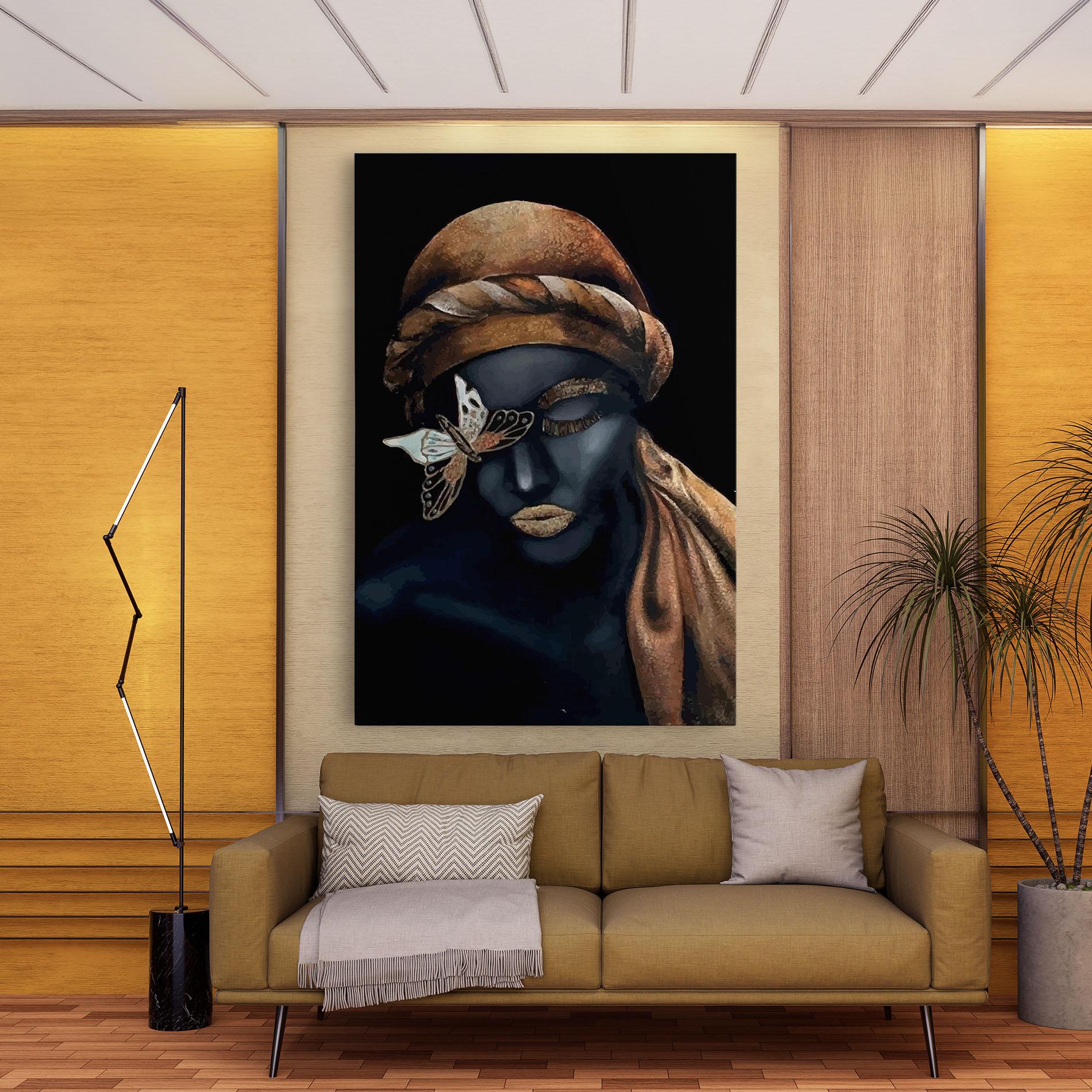 Tablou Canvas Butterfly Lady mockup 9