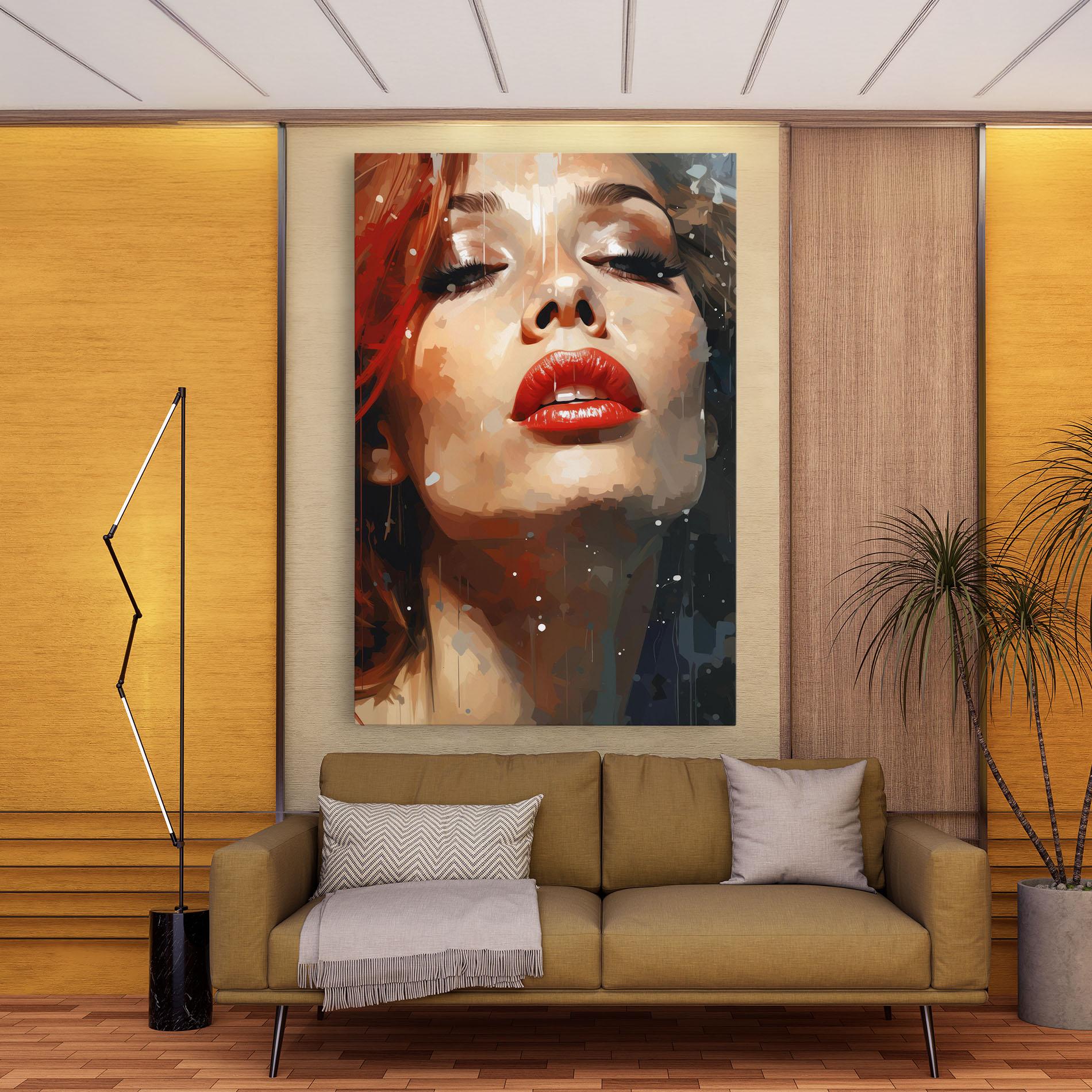 Tablou Canvas Close Up Look Portrait mockup 9