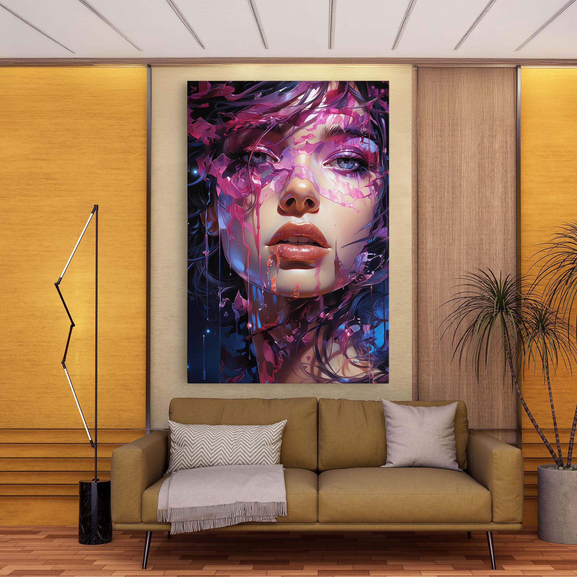 Tablou Canvas Cute Purple Girl mockup 9