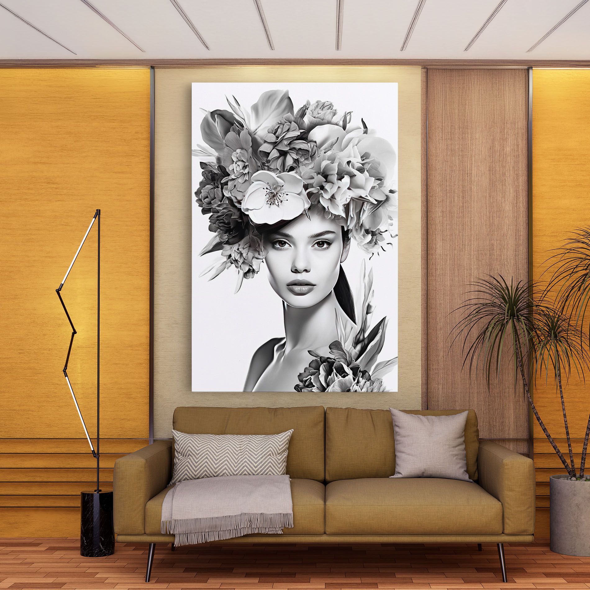 Flower Crown Woman mockup 9