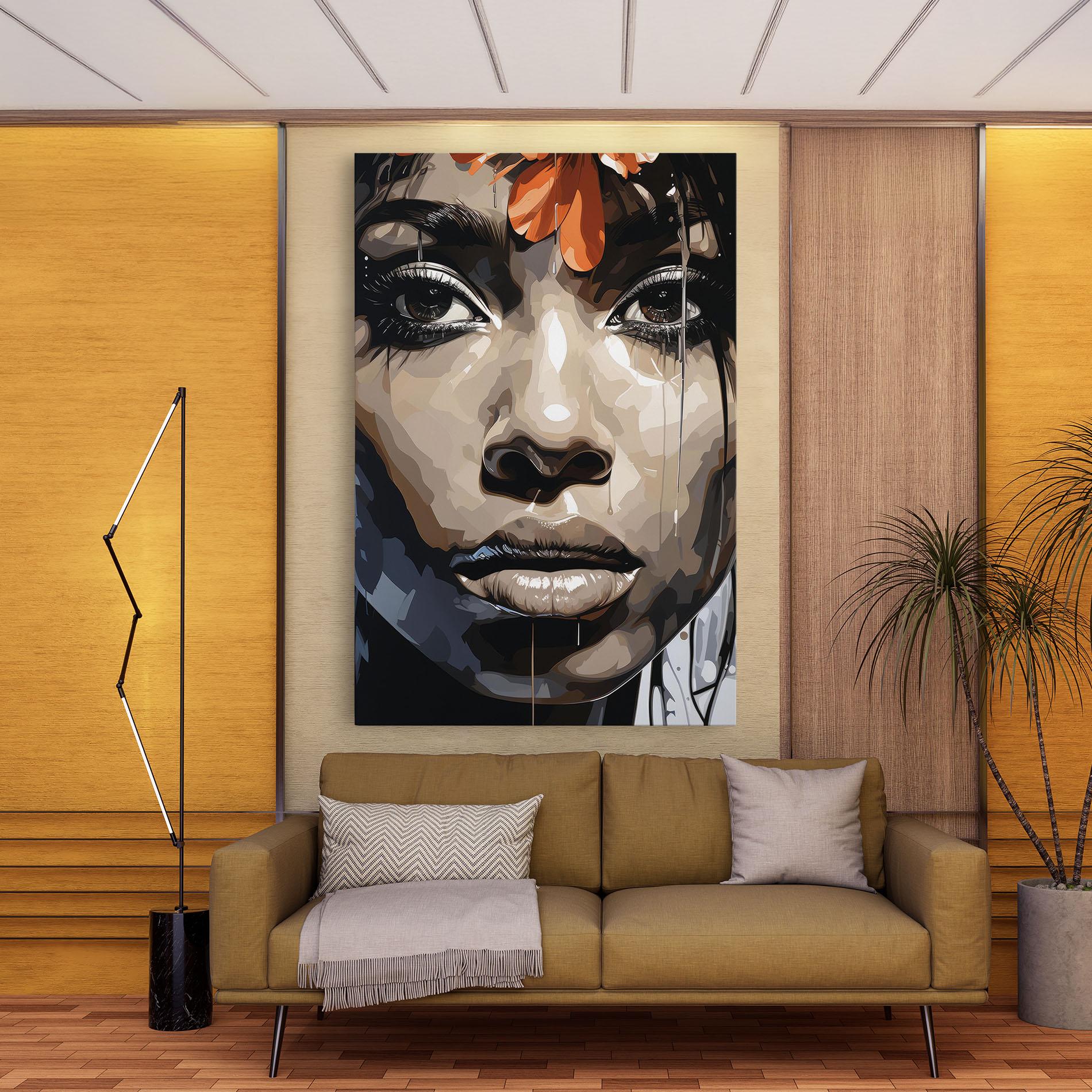 Tablou Canvas Pretty Girl Portrait mockup 9