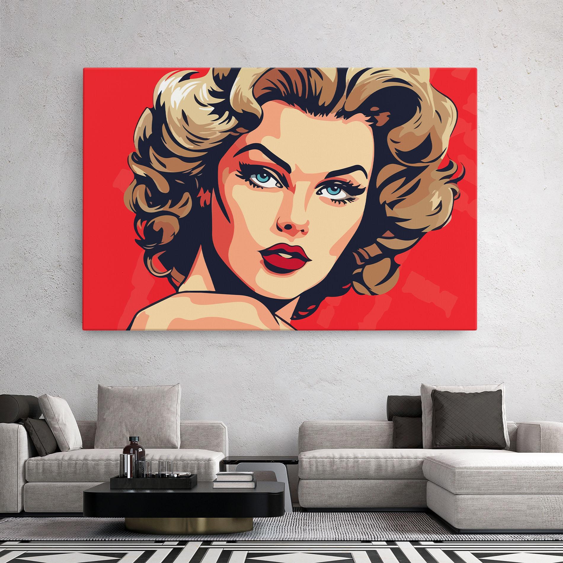 Tablou Canvas Blue Eyes Portrait mockup 2