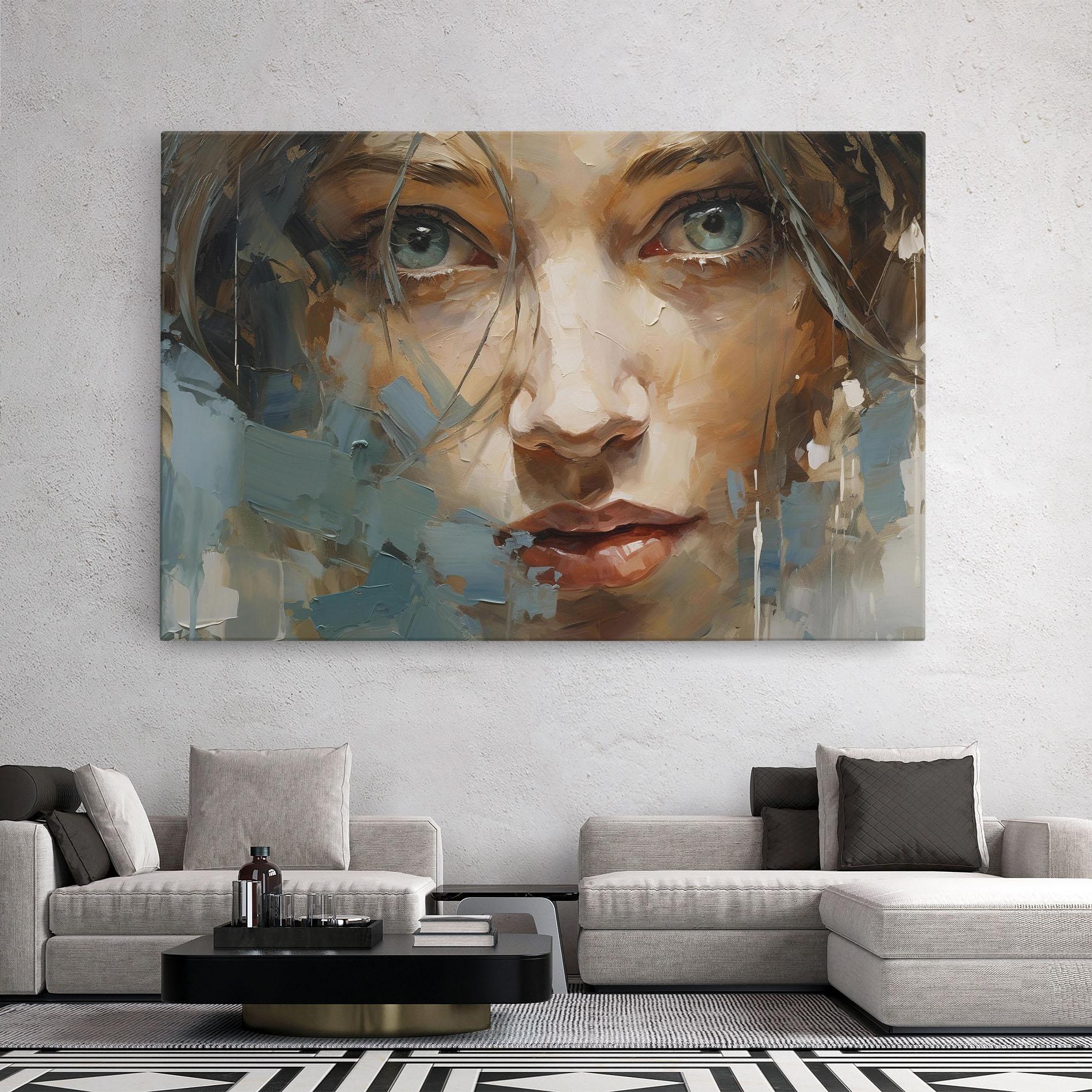 Tablou Canvas Expressive Portrait mockup 2