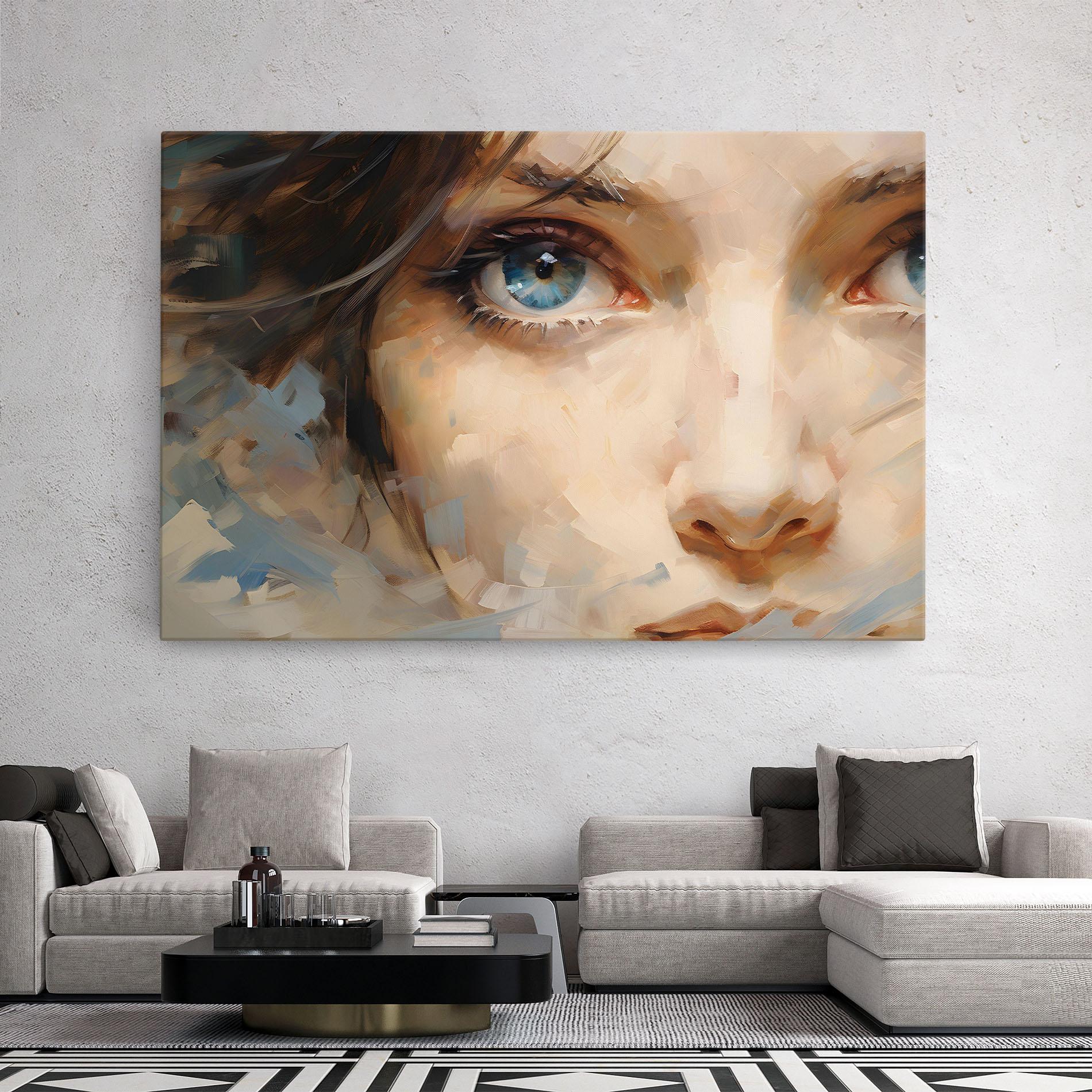 Tablou Canvas Pupil Blue Iris mockup 2