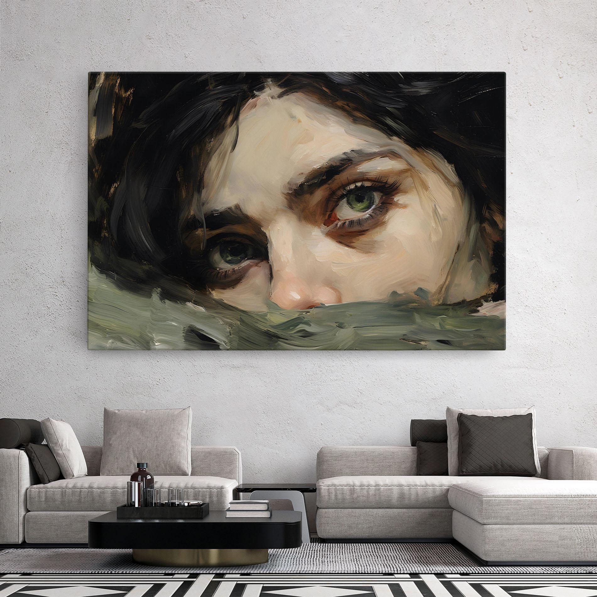 Tablou Canvas Pupil Green Iris mockup 2